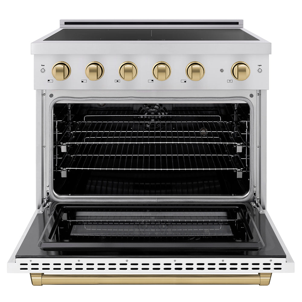 zline-36-in-induction-range-5-2-cu-ft-5-element-cooktop-electric-convection-oven-stainless-steel-white-matte-door-champagne-bronze-accents-sinrz-wm-36-cb