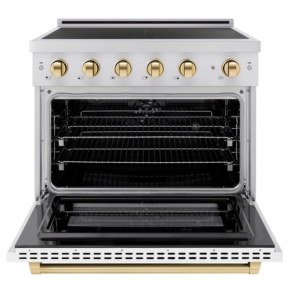 zline-36-in-induction-range-5-2-cu-ft-electric-convection-oven-5-elements-stainless-steel-white-matte-door-polished-gold-accents-sinrz-wm-36-g