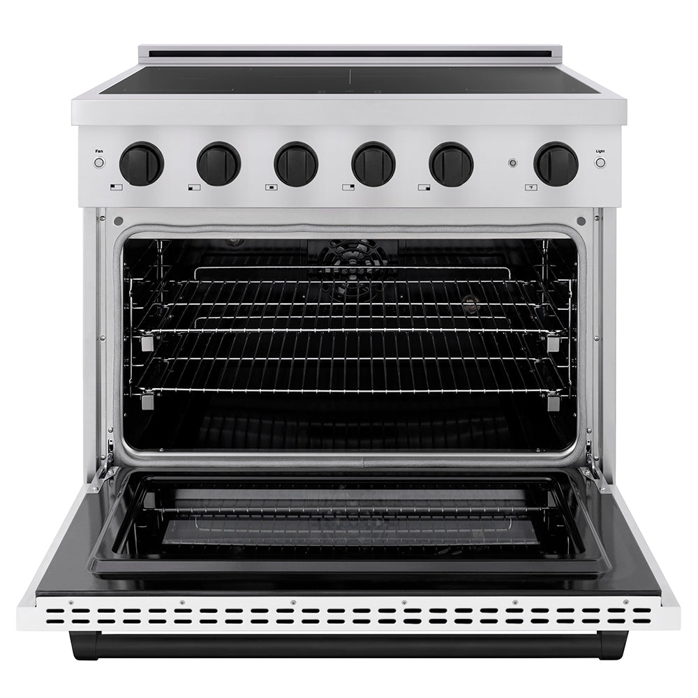 zline-36-in-induction-range-5-2-cu-ft-5-element-cooktop-electric-convection-oven-stainless-steel-white-matte-door-matte-black-accents-sinrz-wm-36-mb
