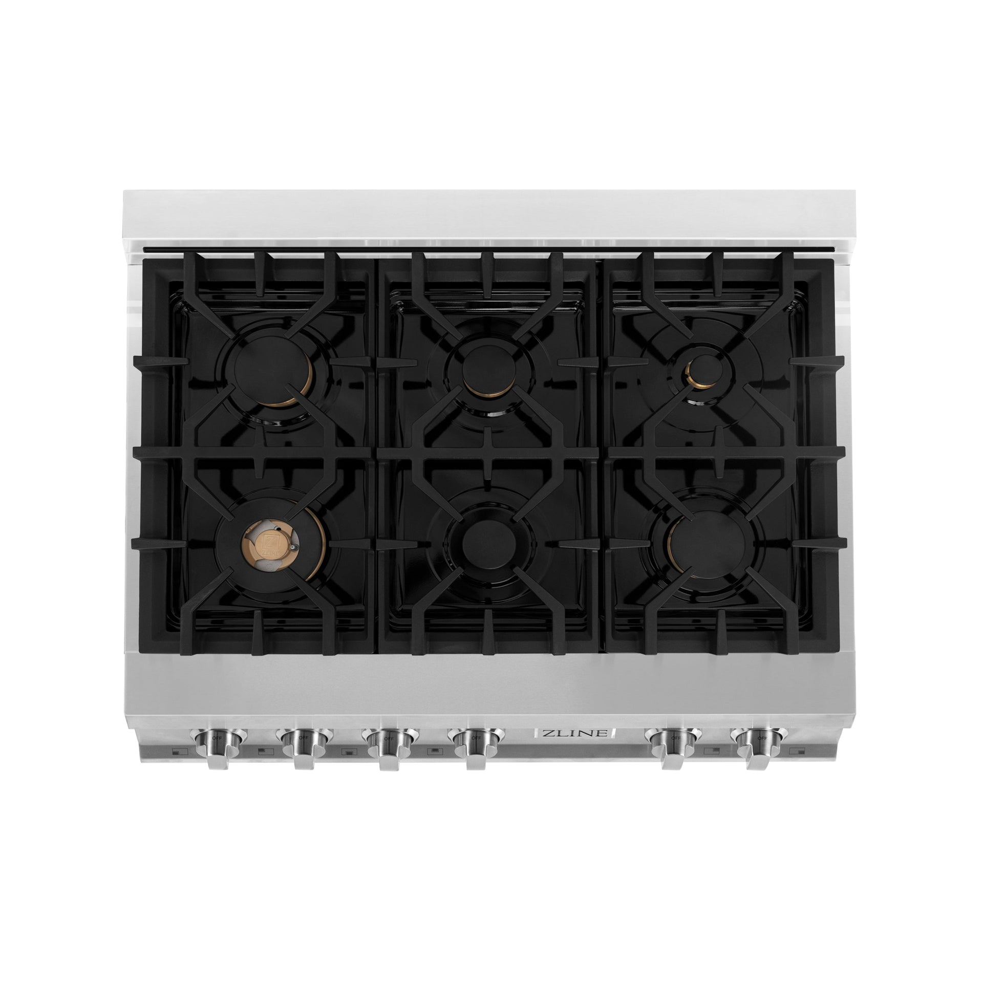 zline-36-inch-dual-fuel-range-with-6-gas-burners-and-electric-convection-oven-stainless-steel-with-brass-burners-ra-br-36