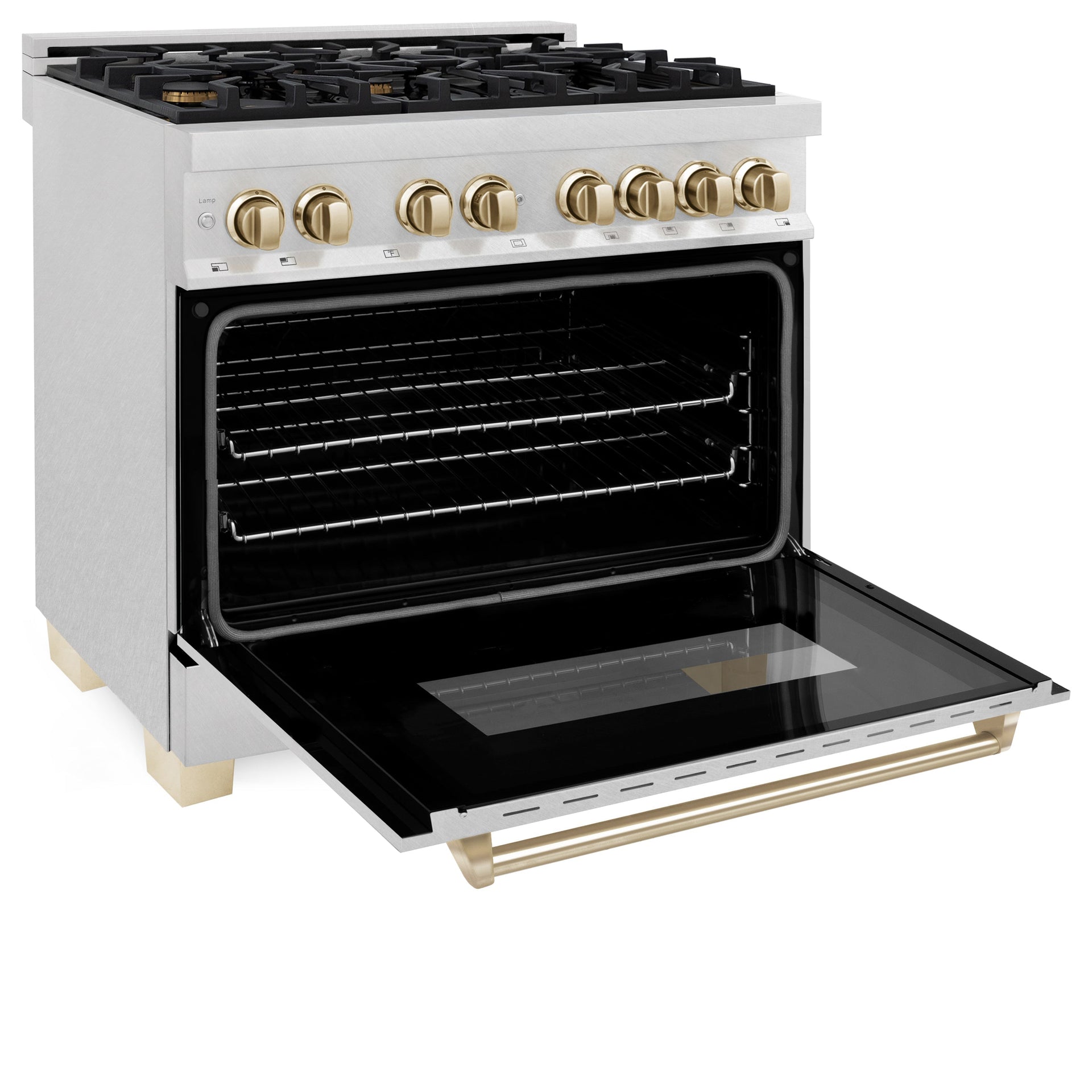 zline-autograph-36-in-4-6-cu-ft-legacy-dual-fuel-range-with-6-gas-burners-and-electric-convection-oven-in-satin-stainless-steel-with-polished-gold-accents-rasz-sn-36-g