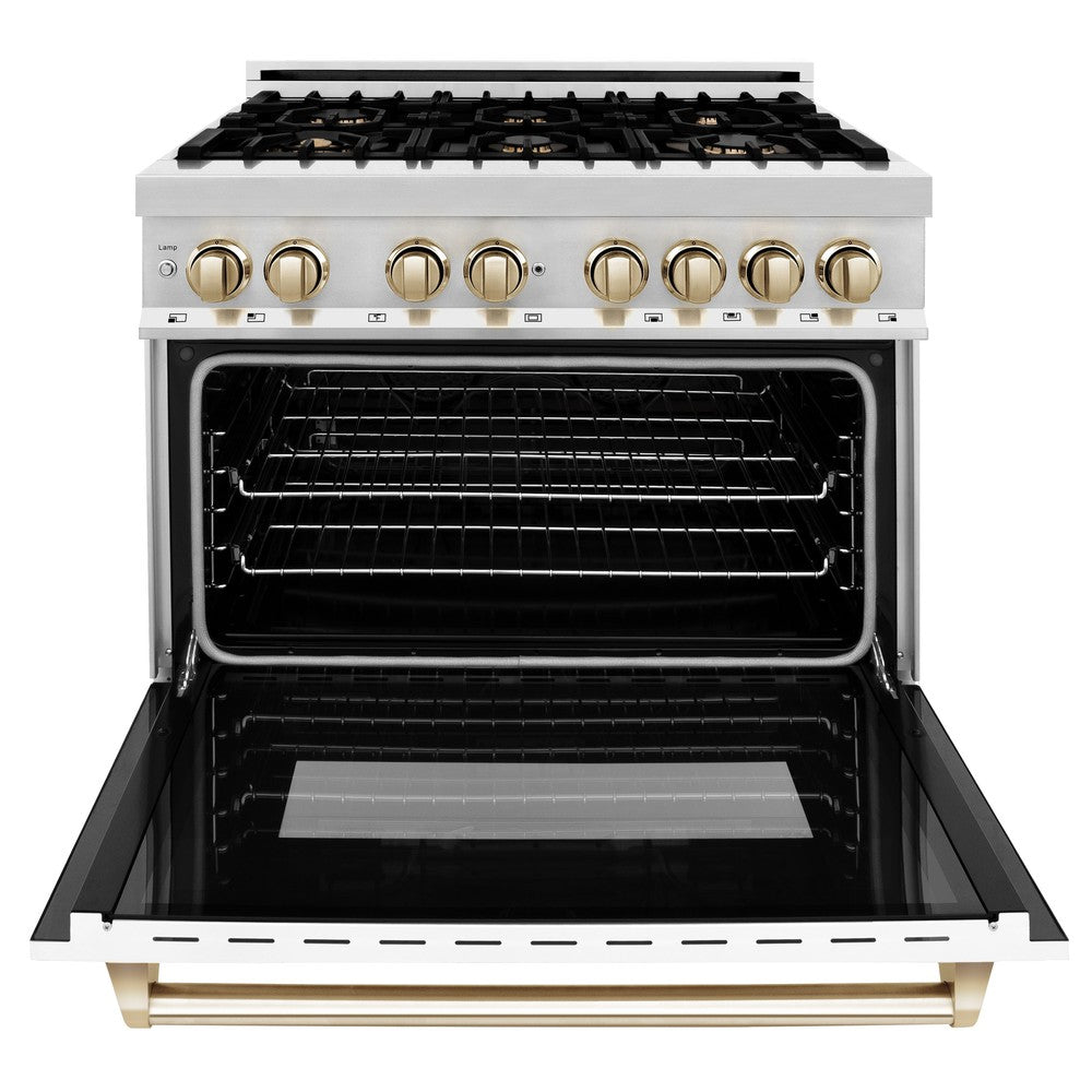 zline-autograph-36-in-4-6-cu-ft-dual-fuel-range-with-white-matte-door-and-gold-accents-raz-wm-36-g