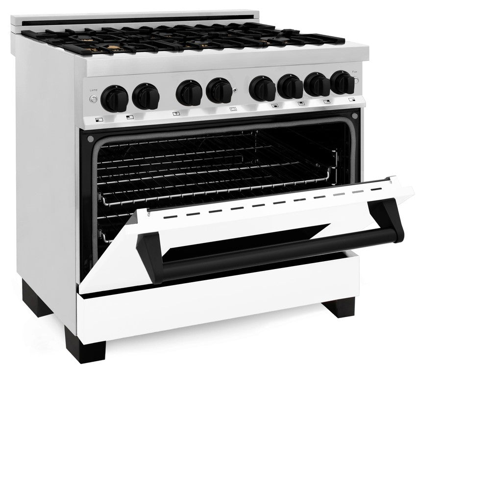 zline-autograph-36-in-4-6-cu-ft-dual-fuel-range-in-stainless-steel-with-white-matte-door-and-matte-black-accents-raz-wm-36-mb
