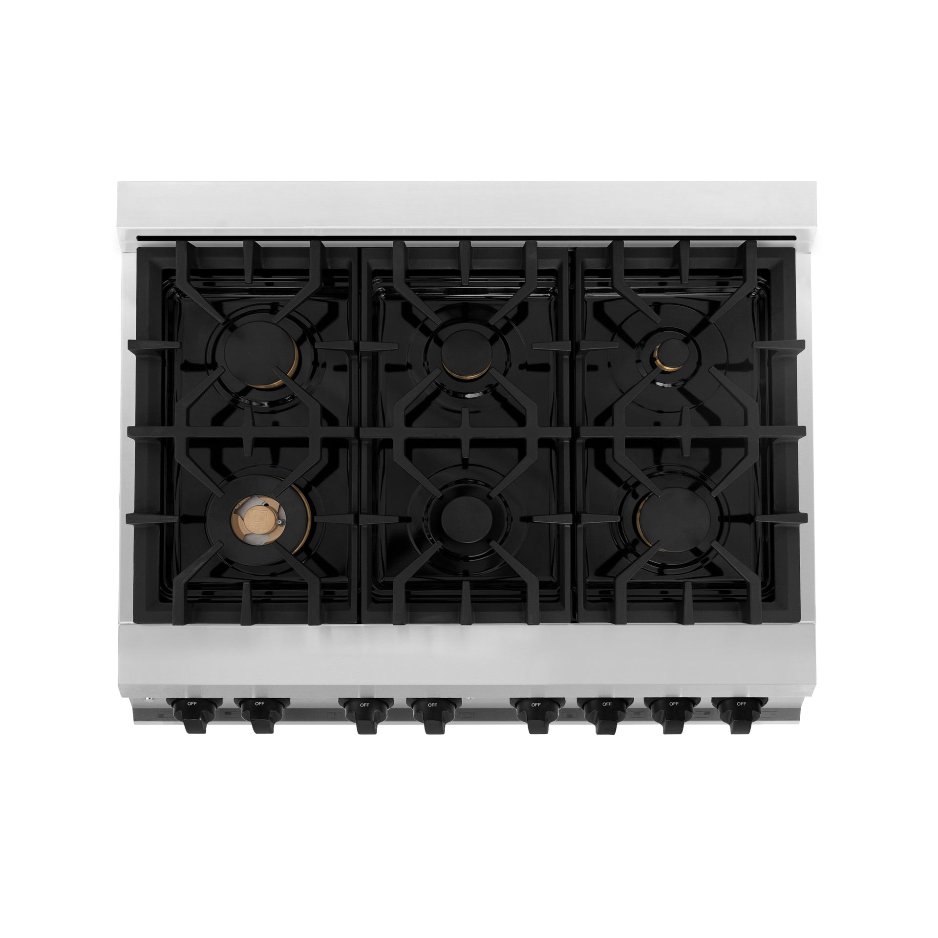 zline-autograph-36-in-4-6-cu-ft-dual-fuel-range-in-stainless-steel-with-white-matte-door-and-matte-black-accents-raz-wm-36-mb