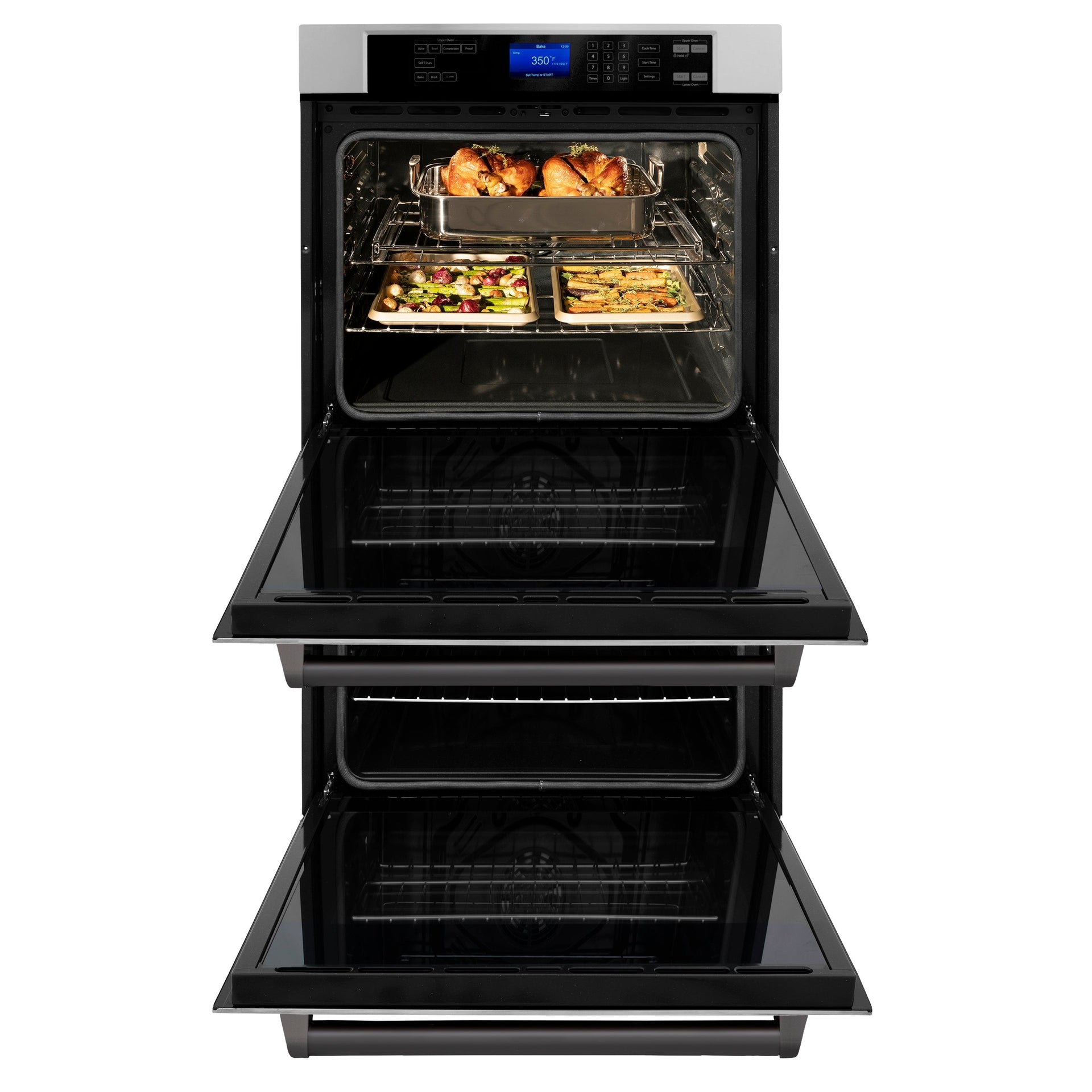 zline-30-autograph-double-wall-oven-with-air-fry-and-self-clean-in-stainless-steel-and-black-matte-handle-wadz-30-mb