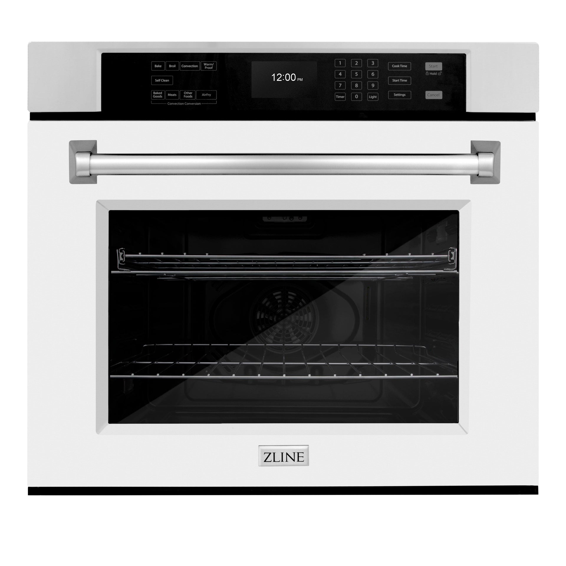 zline-30-professional-single-wall-oven-with-air-fry-and-self-clean-in-stainless-steel-with-white-matte-door-was-wm-30