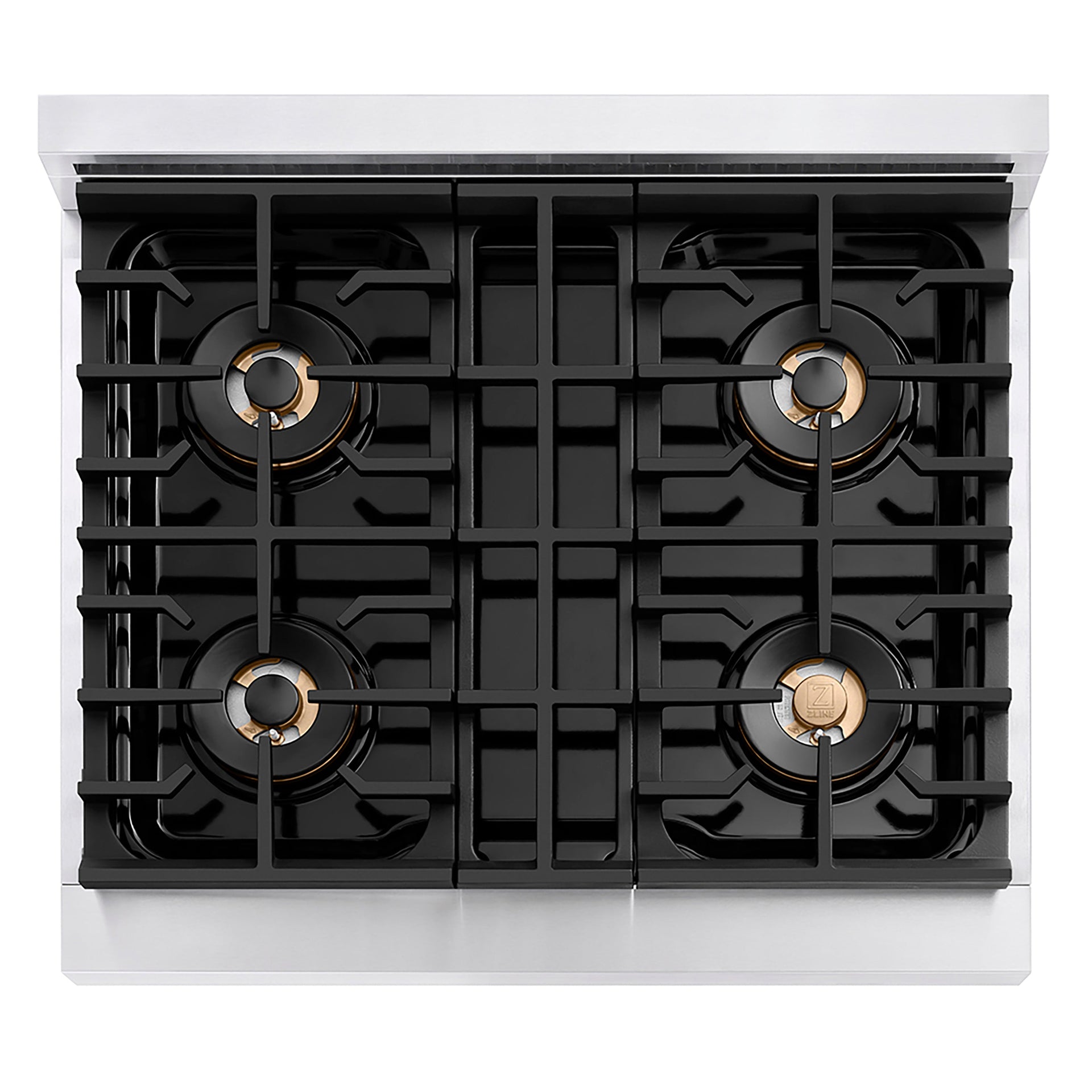 zline-autograph-edition-30-paramount-gas-rangetop-with-4-burner-duopro™-cooktop-in-stainless-steel-and-polished-gold-accents-psrtz-30-g