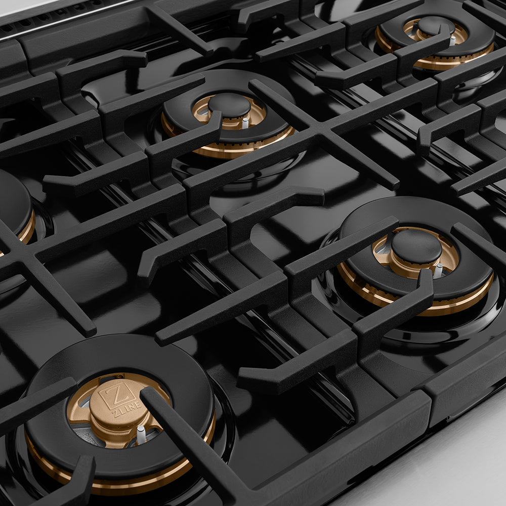 zline-autograph-48-paramount-gas-rangetop-with-8-burner-duopro™-cooktop-in-stainless-steel-and-polished-gold-accents-psrtz-48-g