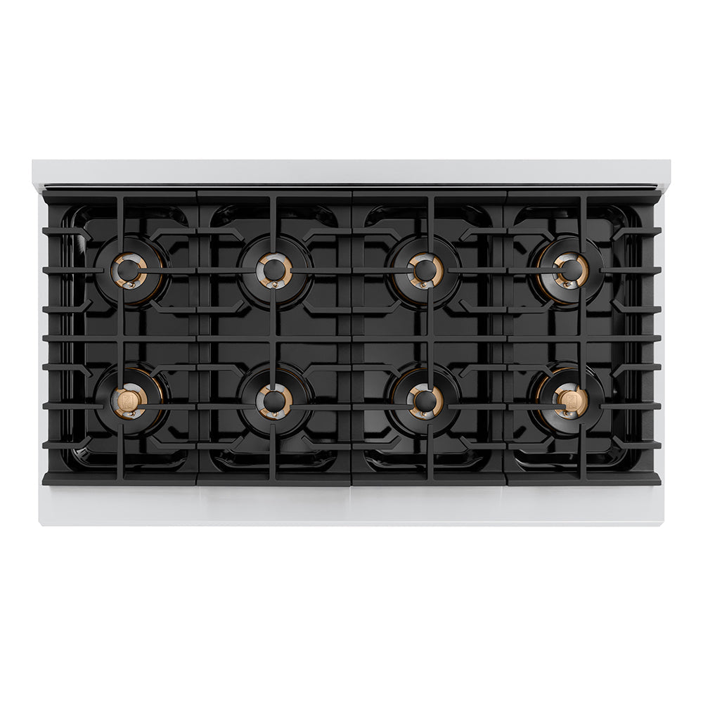 zline-autograph-48-paramount-gas-rangetop-with-8-burner-duopro™-cooktop-in-stainless-steel-and-polished-gold-accents-psrtz-48-g