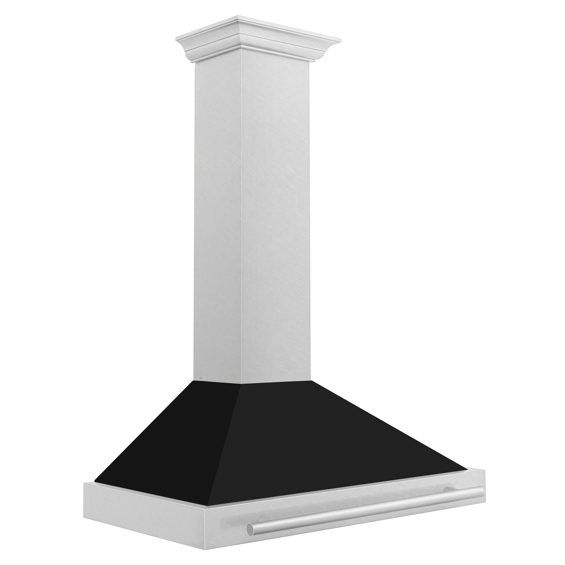 zline-36-in-wall-mount-range-hood-convertible-satin-stainless-steel-black-matte-shell-stainless-steel-handle-kb4snx-blm-36