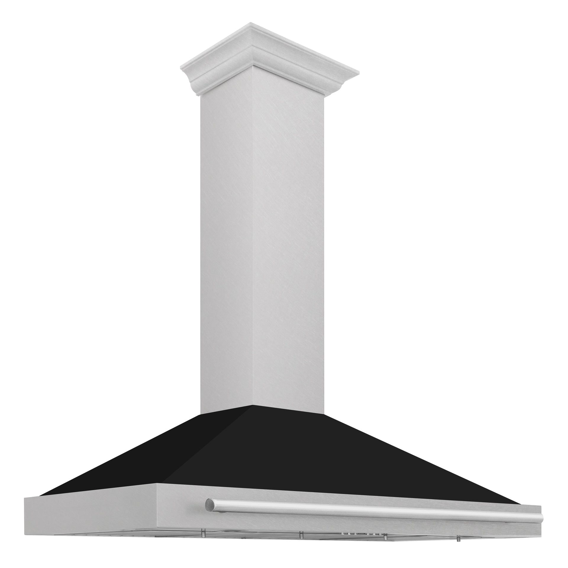 zline-48-inch-wall-mount-range-hood-convertible-satin-stainless-steel-black-matte-shell-stainless-steel-handle-kb4snx-blm-48