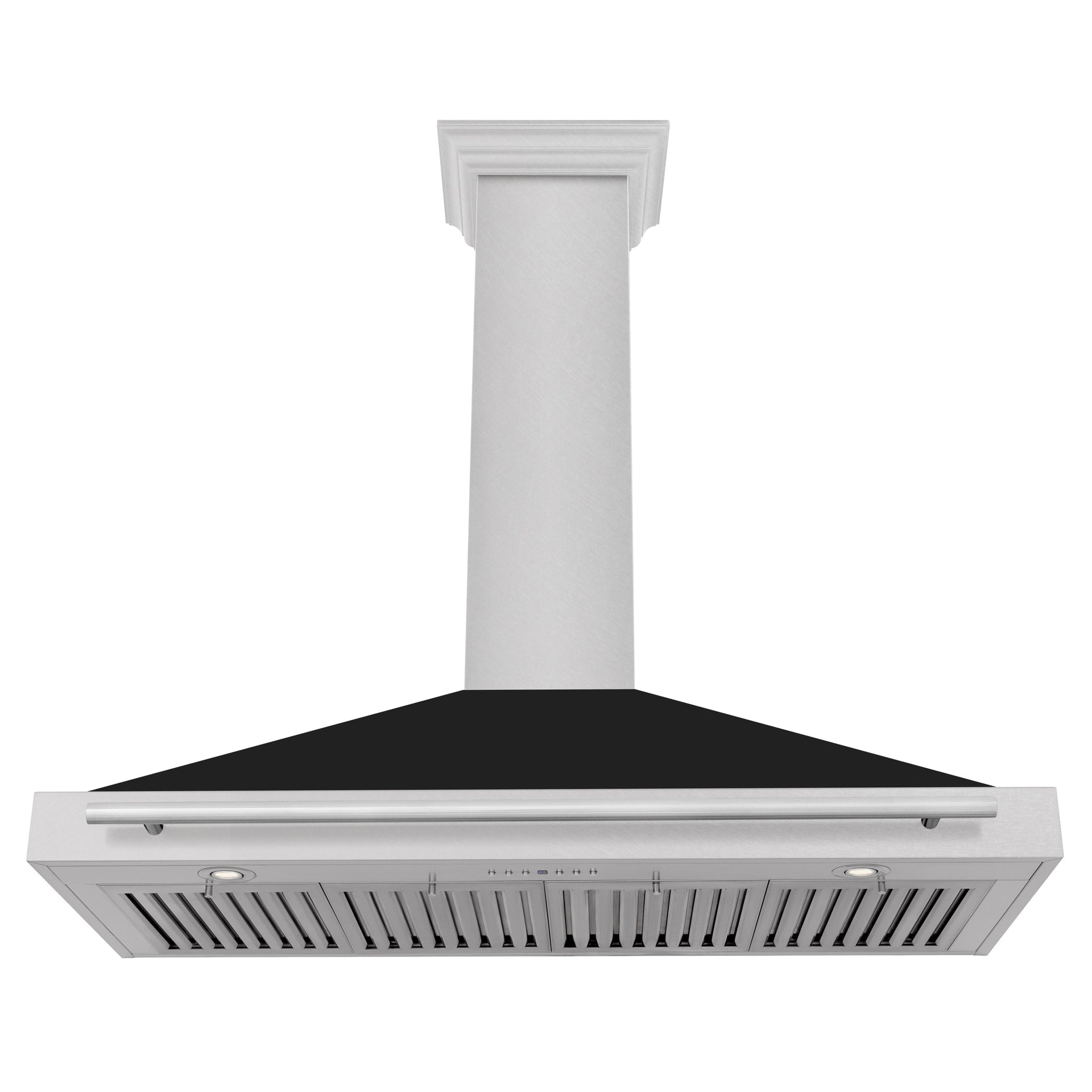 zline-48-inch-wall-mount-range-hood-convertible-satin-stainless-steel-black-matte-shell-stainless-steel-handle-kb4snx-blm-48