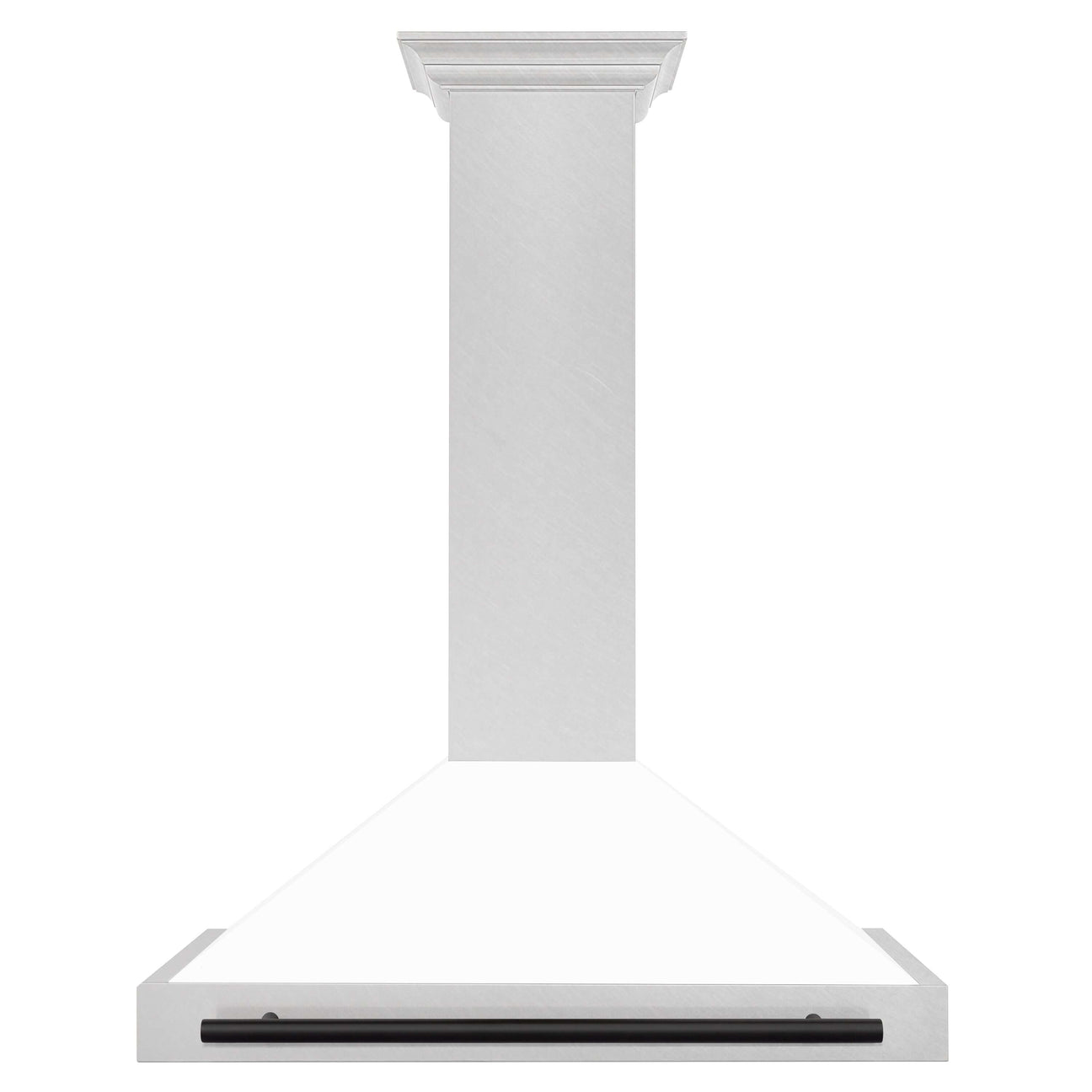 zline-36-in-wall-mount-range-hood-convertible-satin-stainless-steel-white-matte-shell-matte-black-handle-kb4snz-wm36-mb