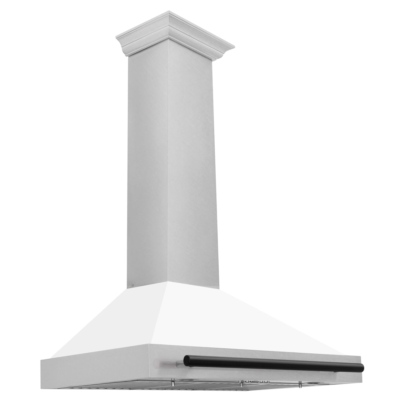 zline-36-in-wall-mount-range-hood-convertible-satin-stainless-steel-white-matte-shell-matte-black-handle-kb4snz-wm36-mb