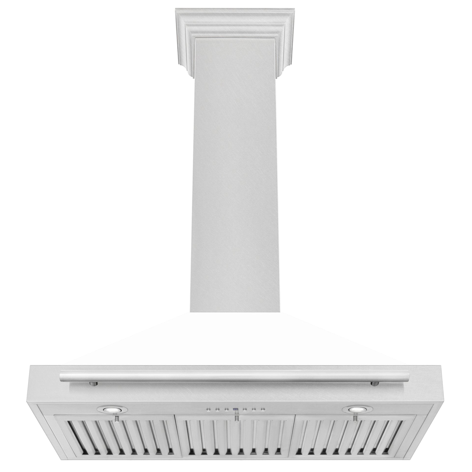 zline-36-in-wall-mount-range-hood-convertible-satin-stainless-steel-white-matte-shell-stainless-steel-handle-kb4snx-wm-36