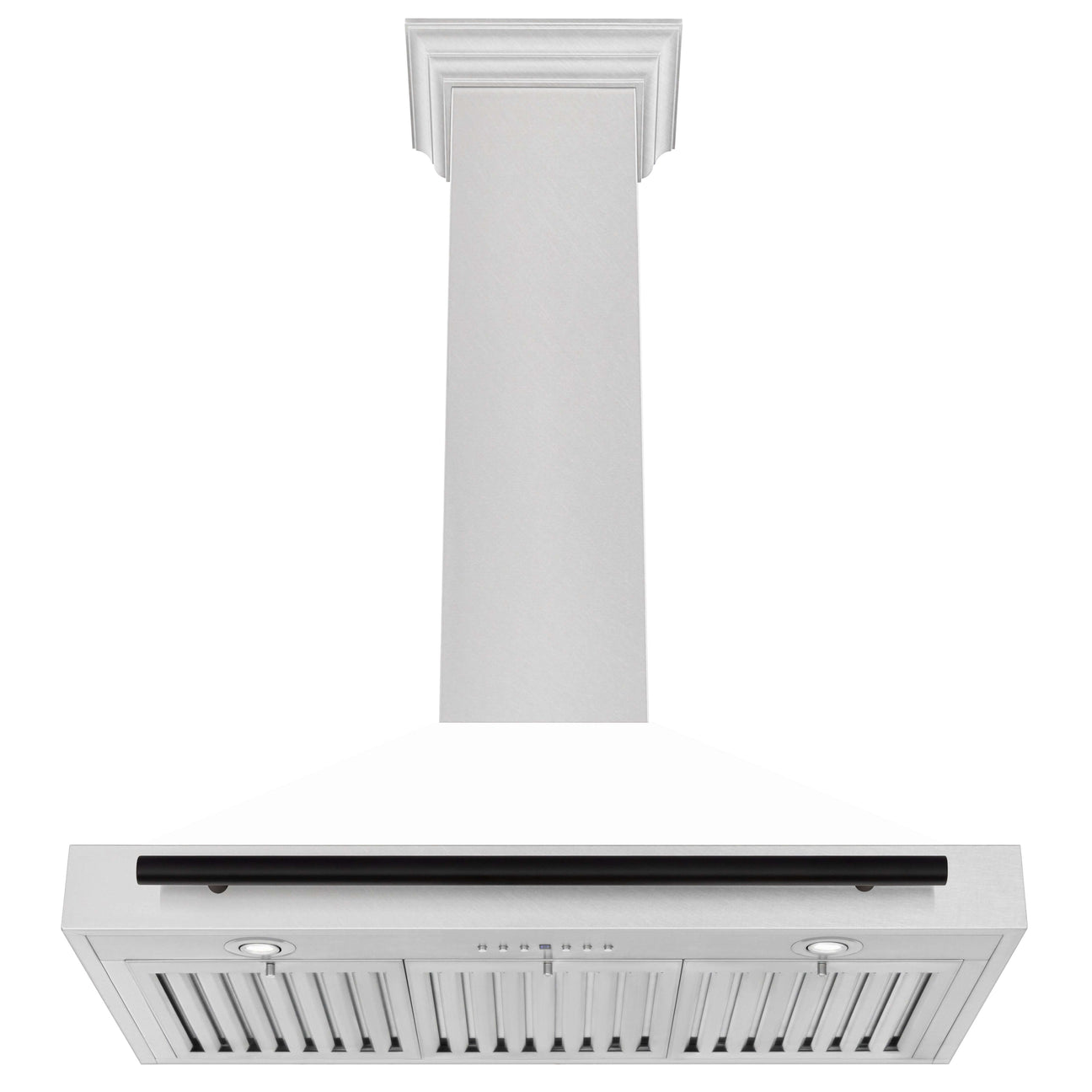 zline-36-in-wall-mount-range-hood-convertible-satin-stainless-steel-white-matte-shell-matte-black-handle-kb4snz-wm36-mb