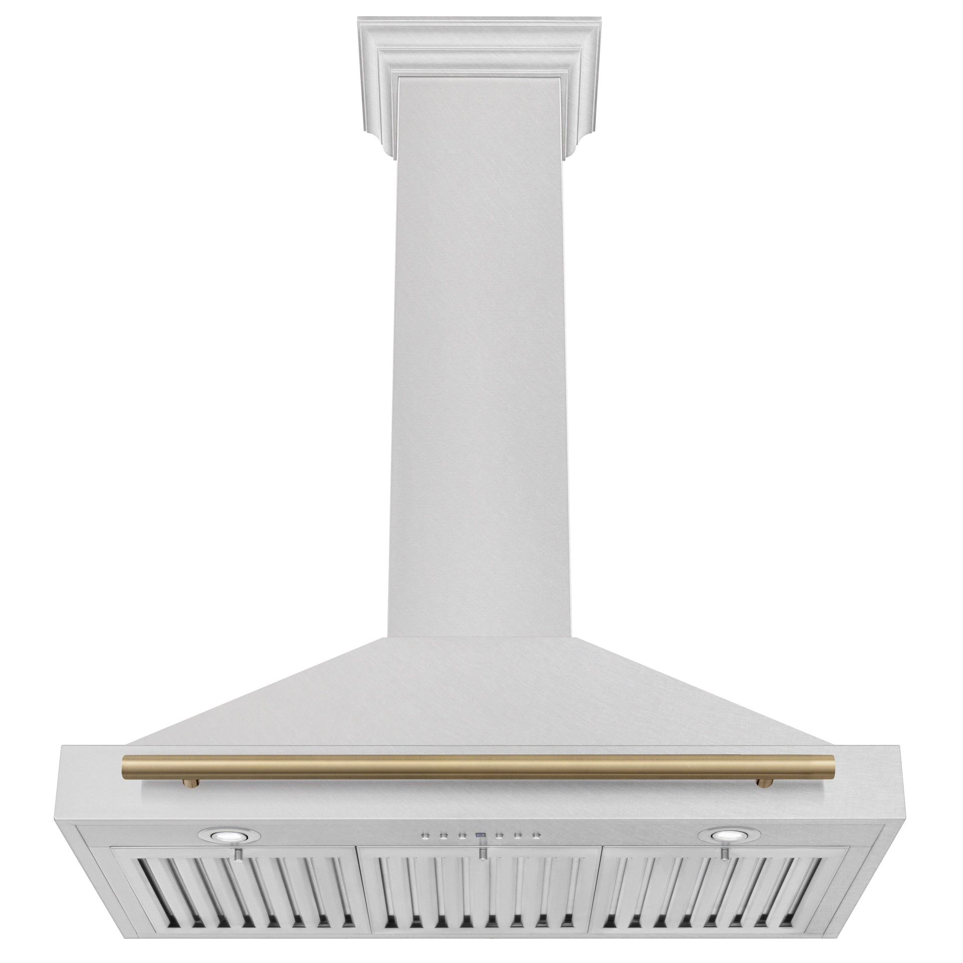 zline-36-in-wall-mount-range-hood-satin-stainless-steel-convertible-venting-champagne-bronze-handle-kb4snz-36-cb