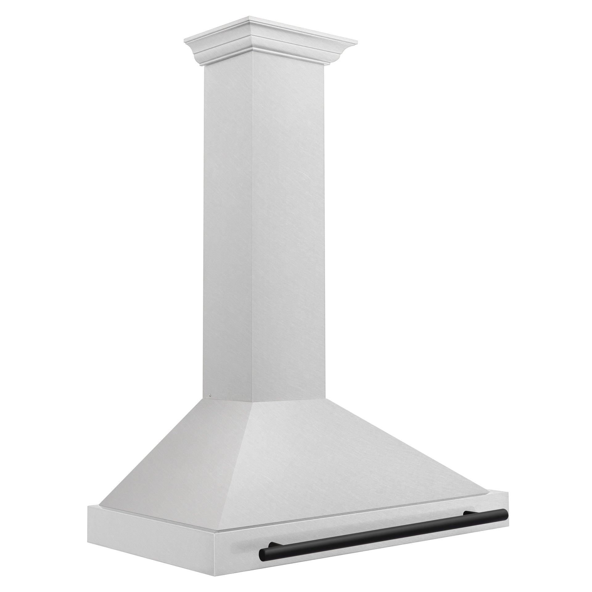 zline-36-inch-wall-mount-range-hood-convertible-satin-stainless-steel-matte-black-handle-kb4snz-36-mb