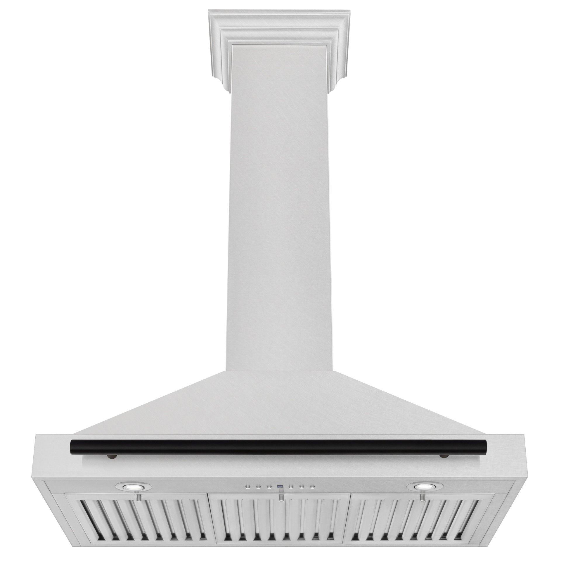 zline-36-inch-wall-mount-range-hood-convertible-satin-stainless-steel-matte-black-handle-kb4snz-36-mb