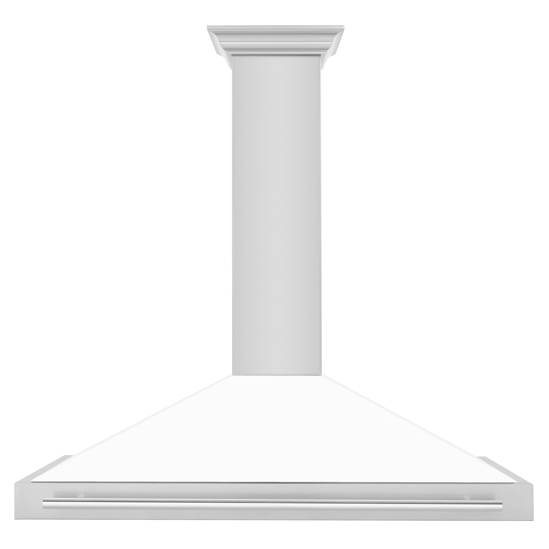 zline-48-in-wall-mount-range-hood-stainless-steel-white-matte-shell-400-cfm-stainless-steel-handle-kb4stx-wm-48