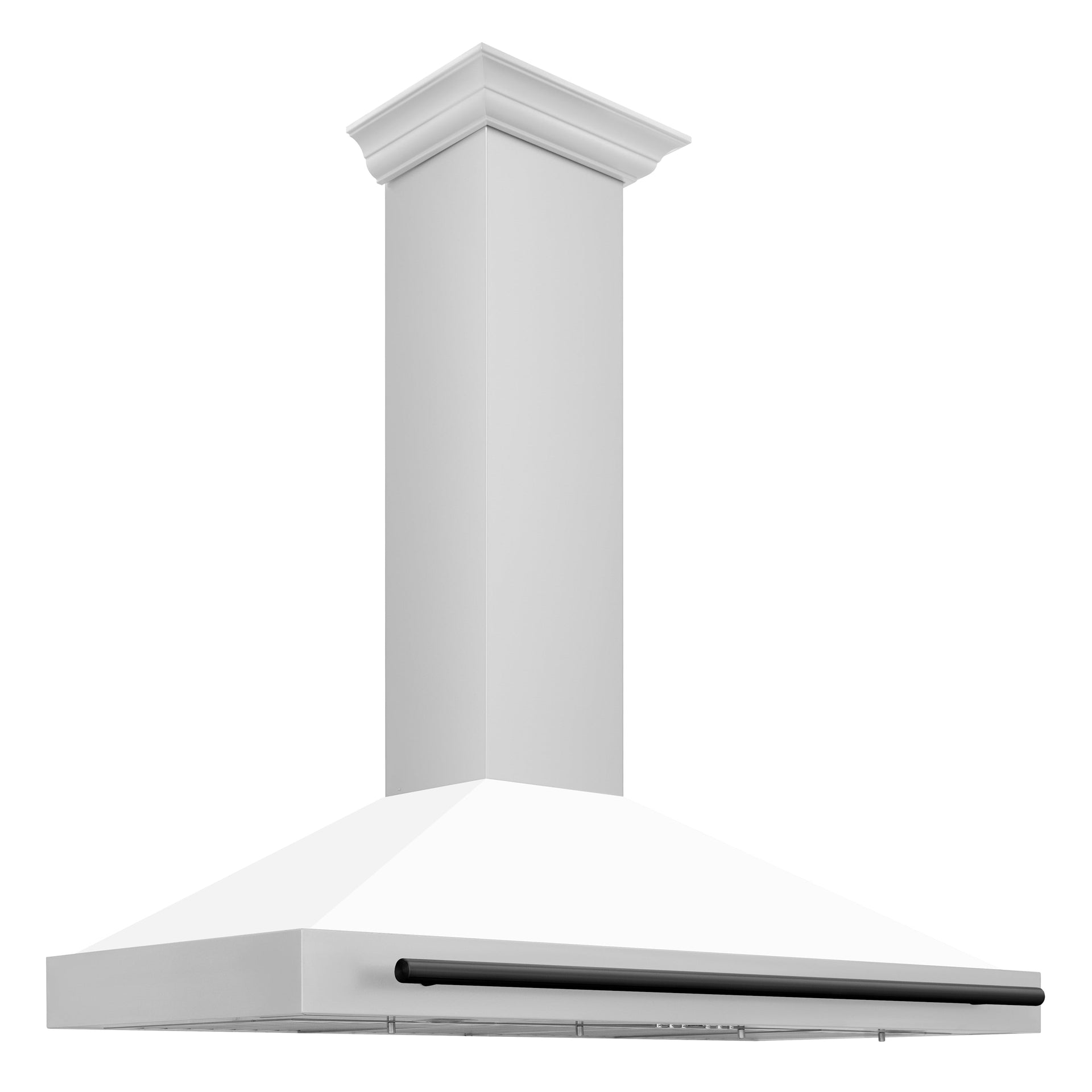 zline-48-in-wall-mount-range-hood-stainless-steel-white-matte-shell-matte-black-handle-kb4stz-wm48-mb