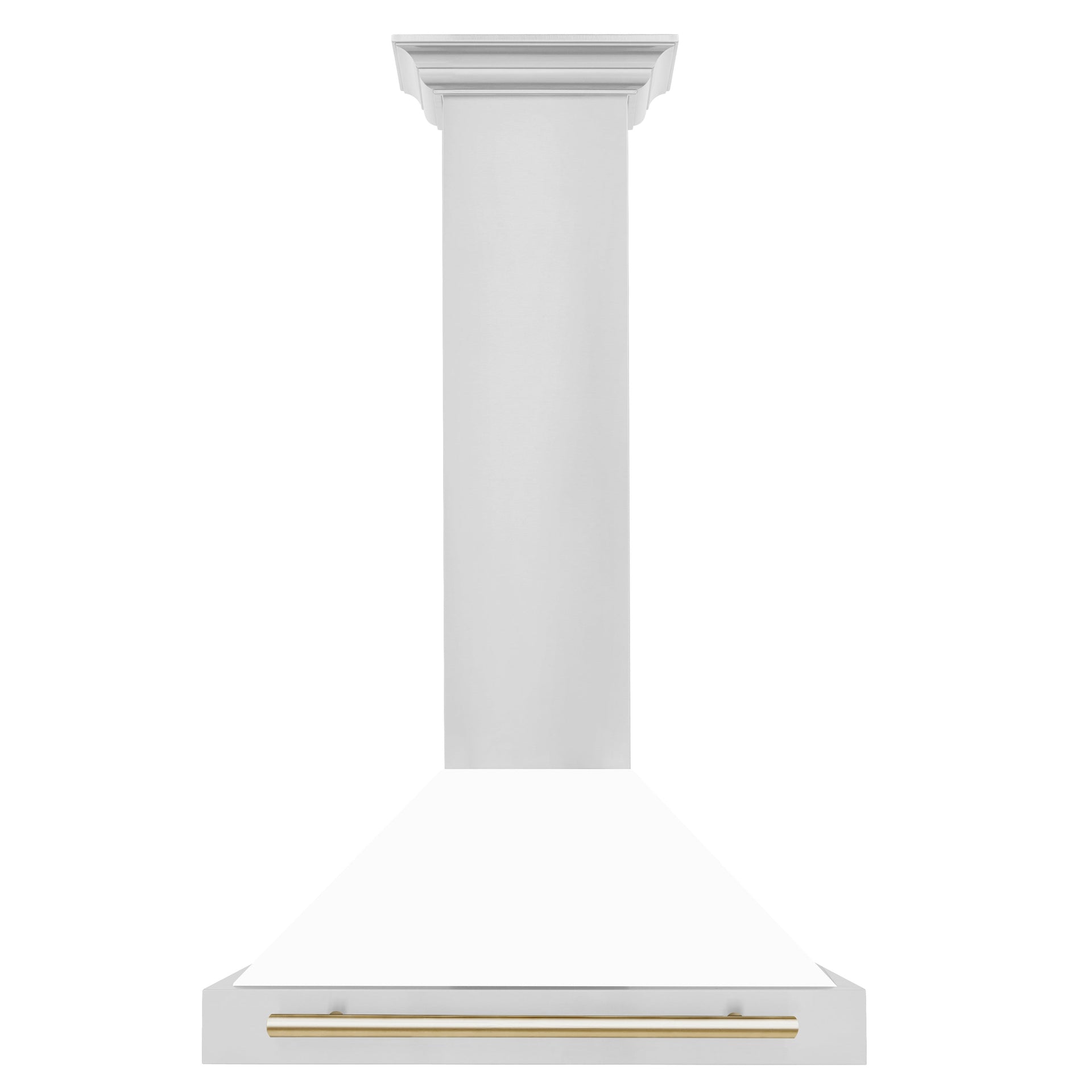 zline-30-inch-wall-mount-range-hood-stainless-steel-white-matte-shell-gold-handle-autograph-edition-400-cfm-kb4stz-wm30-g