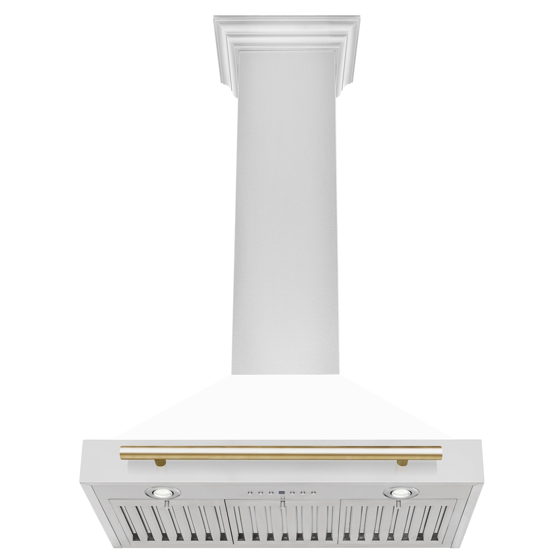zline-30-inch-wall-mount-range-hood-stainless-steel-white-matte-shell-gold-handle-autograph-edition-400-cfm-kb4stz-wm30-g