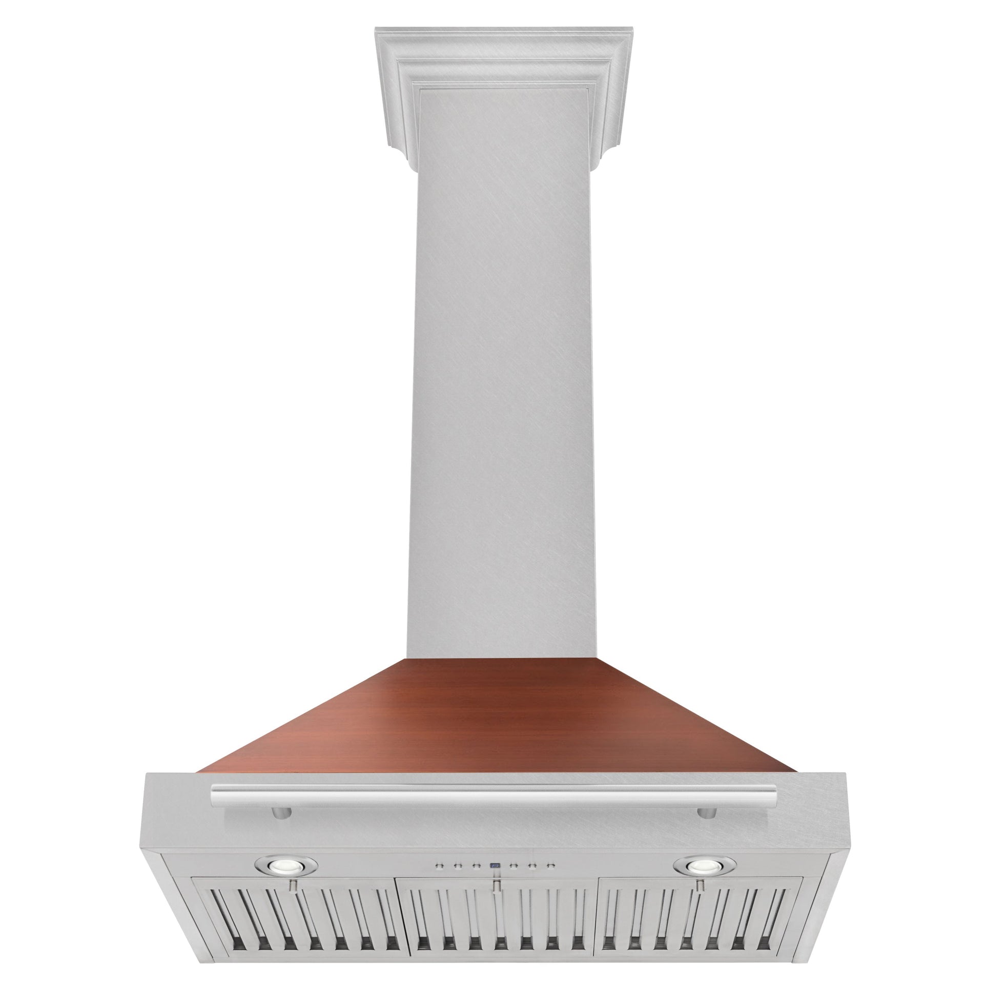 zline-30-in-wall-mount-range-hood-convertible-satin-stainless-steel-with-copper-shell-and-stainless-steel-handle-kb4snx-c-30