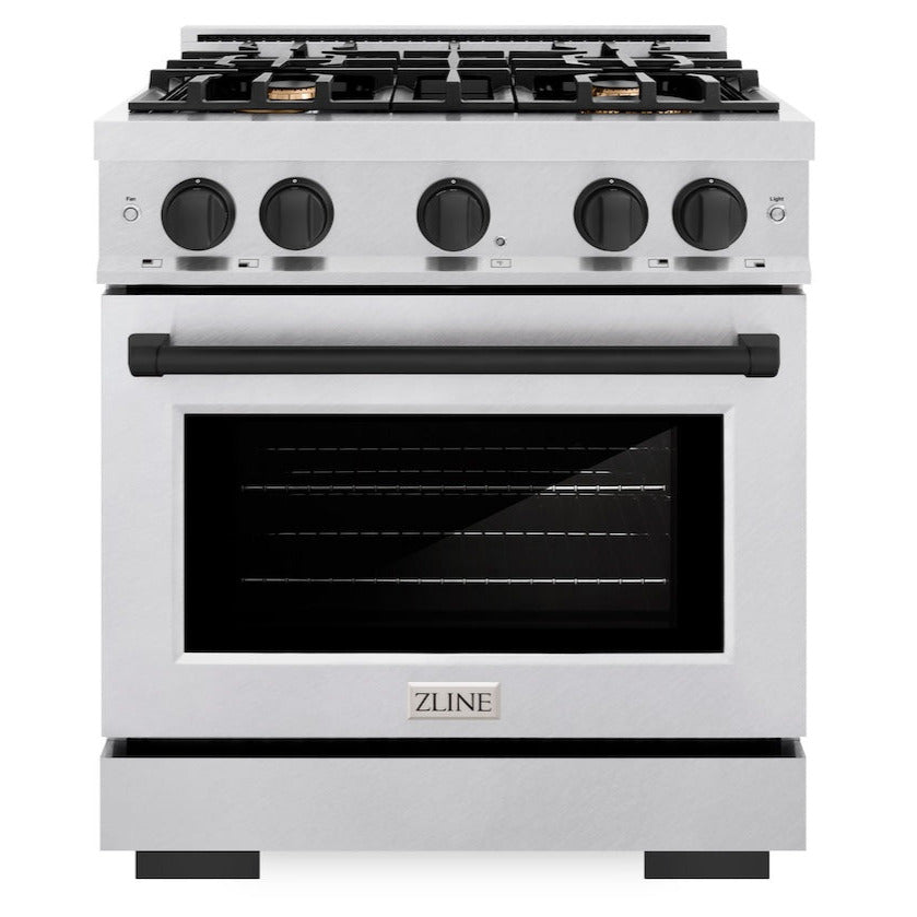 zline-30-in-select-dual-fuel-range-4-2-cu-ft-4-burner-gas-cooktop-electric-convection-oven-satin-stainless-steel-matte-black-accents-hdrsz-30-mb