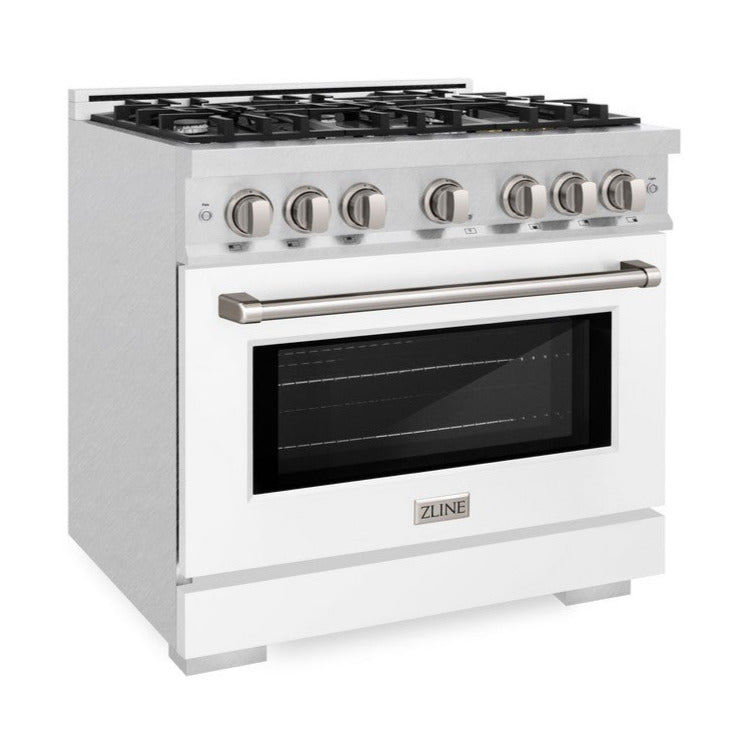 zline-36-in-dual-fuel-range-5-2-cu-ft-gas-cooktop-with-6-burners-electric-convection-oven-satin-stainless-steel-with-white-matte-door-hdrs-wm-36