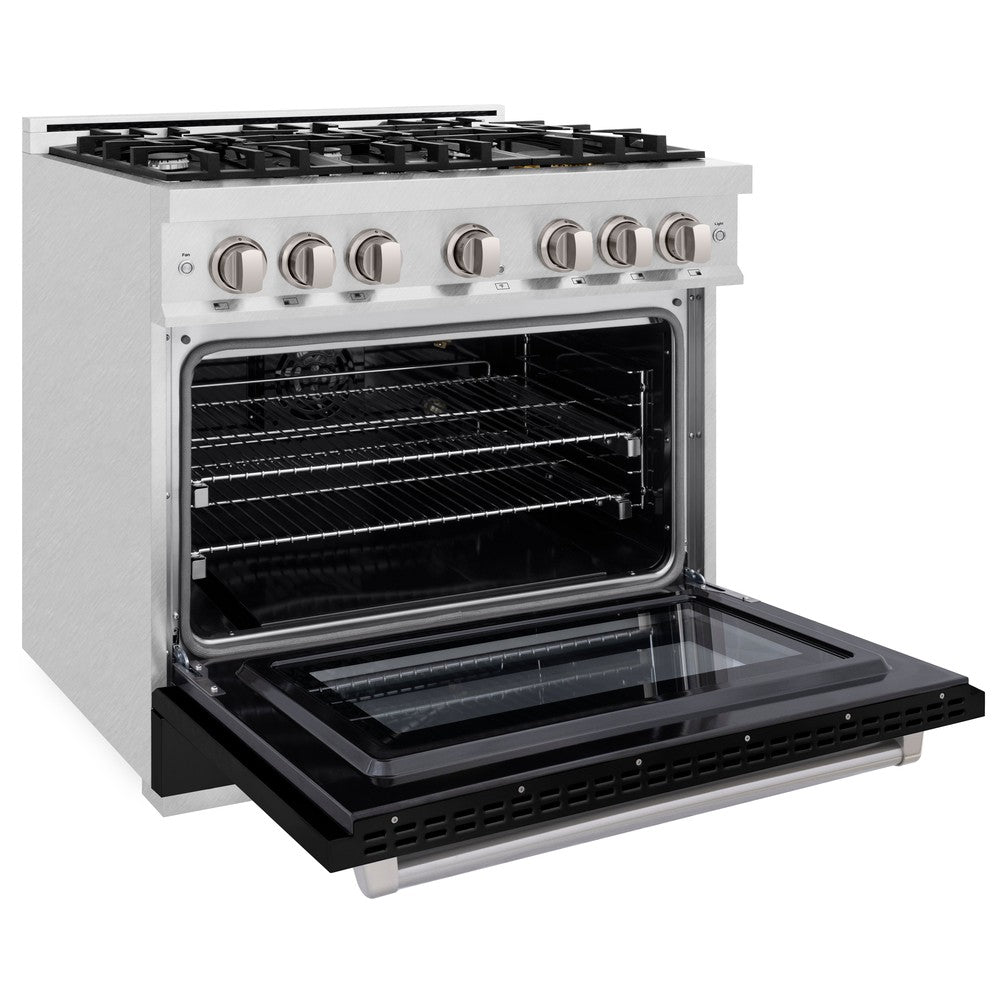 zline-36-in-gas-range-5-2-cu-ft-6-burner-cooktop-convection-oven-satin-stainless-steel-with-black-matte-door-hgrs-blm-36