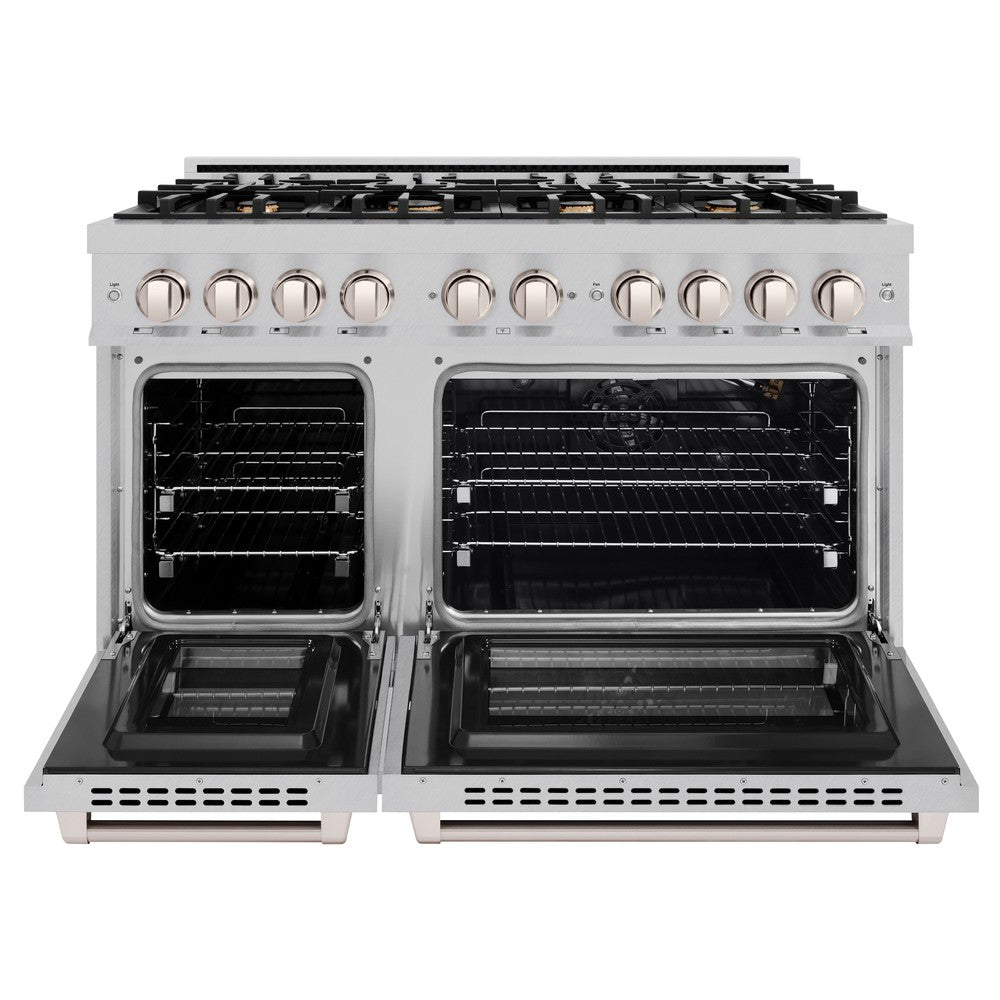 zline-48-in-gas-range-6-7-cu-ft-double-oven-8-brass-burners-satin-stainless-steel-hgrs-br-48