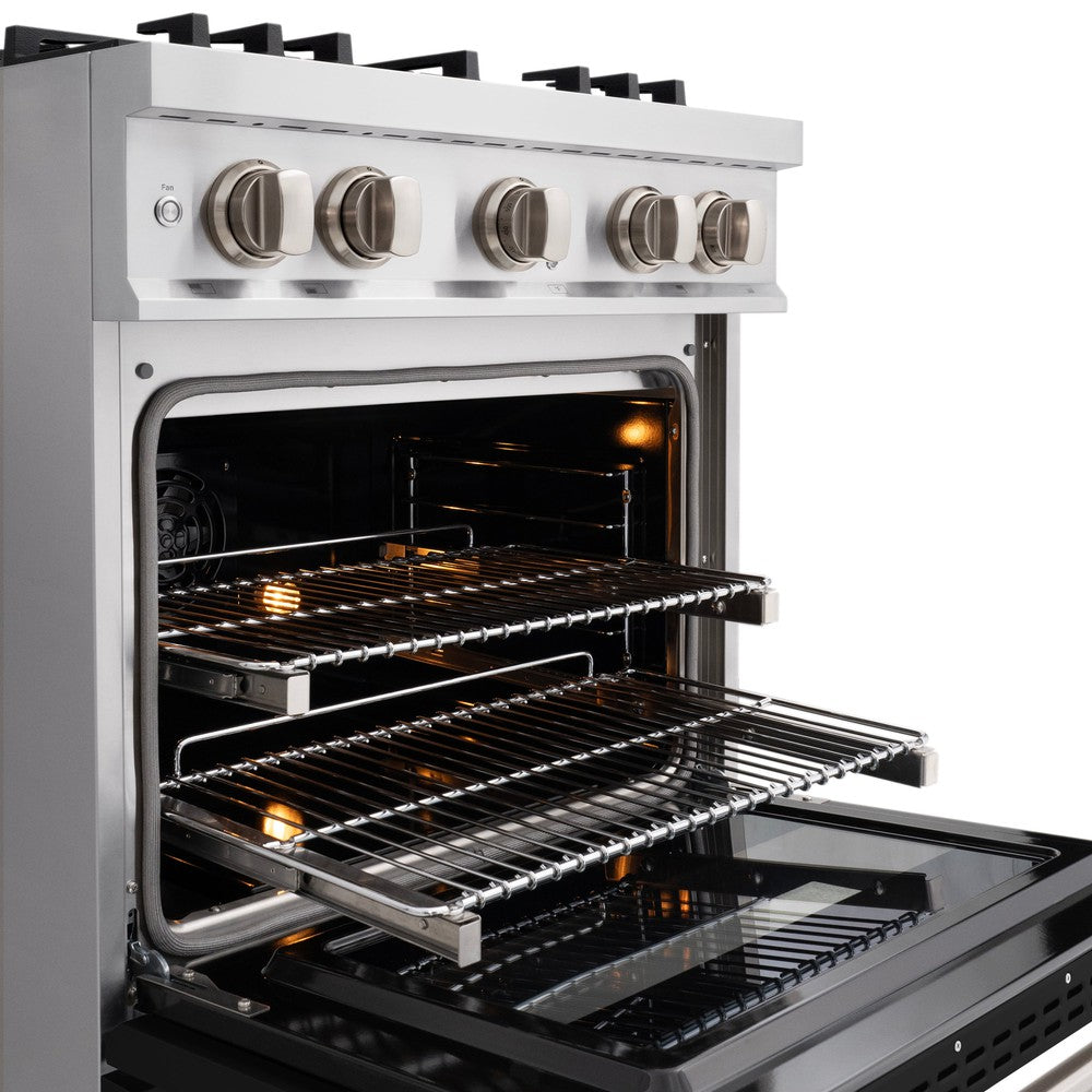 zline-30-in-select-dual-fuel-range-4-2-cu-ft-4-gas-burners-electric-convection-oven-stainless-steel-with-black-matte-door-hdr-blm-30