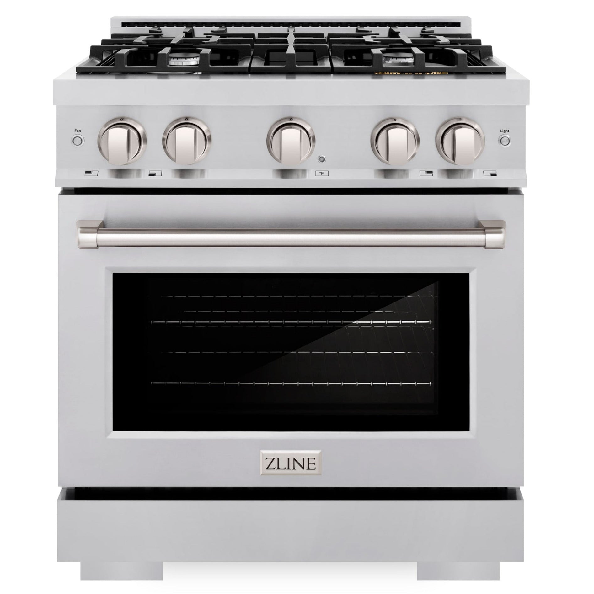 zline-select-30-in-dual-fuel-range-with-4-gas-burners-and-electric-convection-oven-4-2-cu-ft-stainless-steel-hdr30