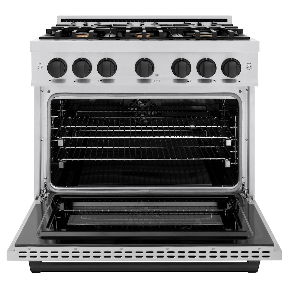zline-36-in-dual-fuel-range-5-2-cu-ft-6-burner-gas-cooktop-electric-convection-oven-stainless-steel-with-matte-black-accents-hdrz-36-mb