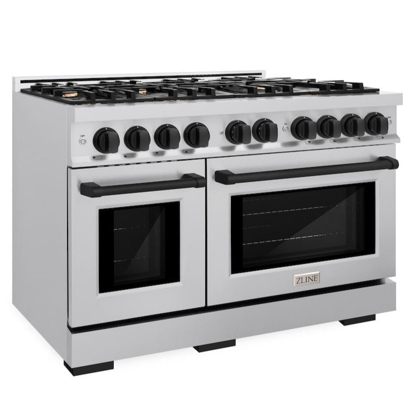 zline-48-in-dual-fuel-range-6-7-cu-ft-double-oven-8-burners-stainless-steel-with-matte-black-accents-hdrz-48-mb