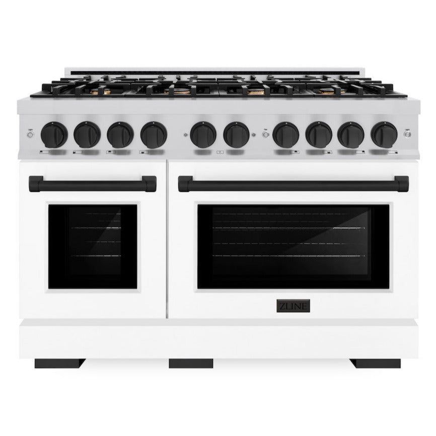 zline-autograph-edition-48-in-select-double-oven-dual-fuel-range-with-8-gas-burners-6-7-cu-ft-stainless-steel-with-white-matte-doors-and-matte-black-accents-hdrz-wm-48-mb