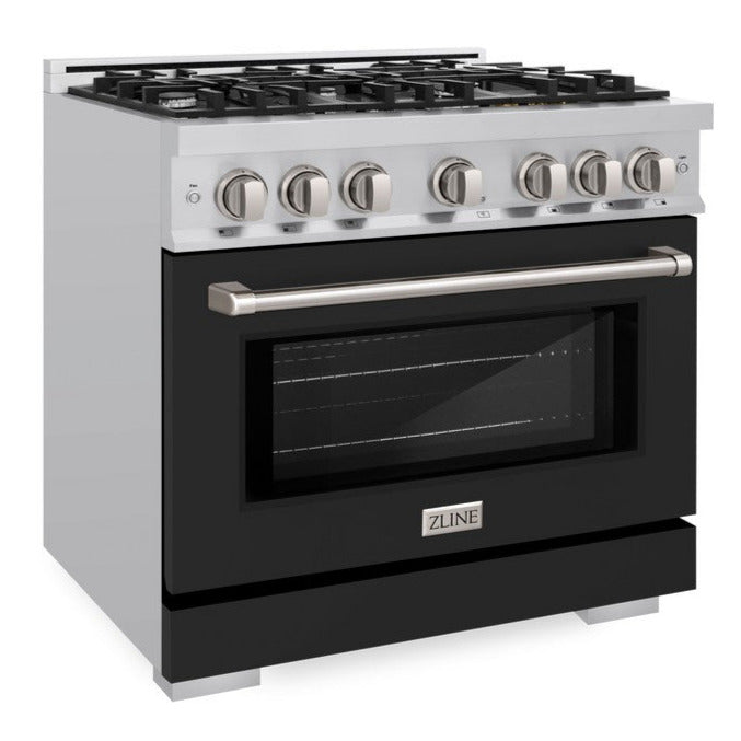 zline-select-36-in-gas-range-with-6-burners-5-2-cu-ft-oven-stainless-steel-with-black-matte-door-hgr-blm-36