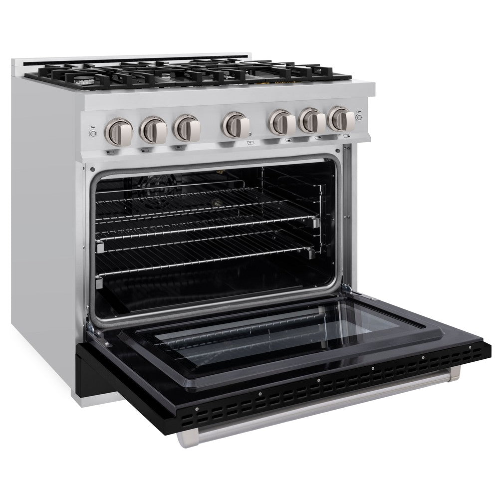zline-select-36-in-gas-range-with-6-burners-5-2-cu-ft-oven-stainless-steel-with-black-matte-door-hgr-blm-36