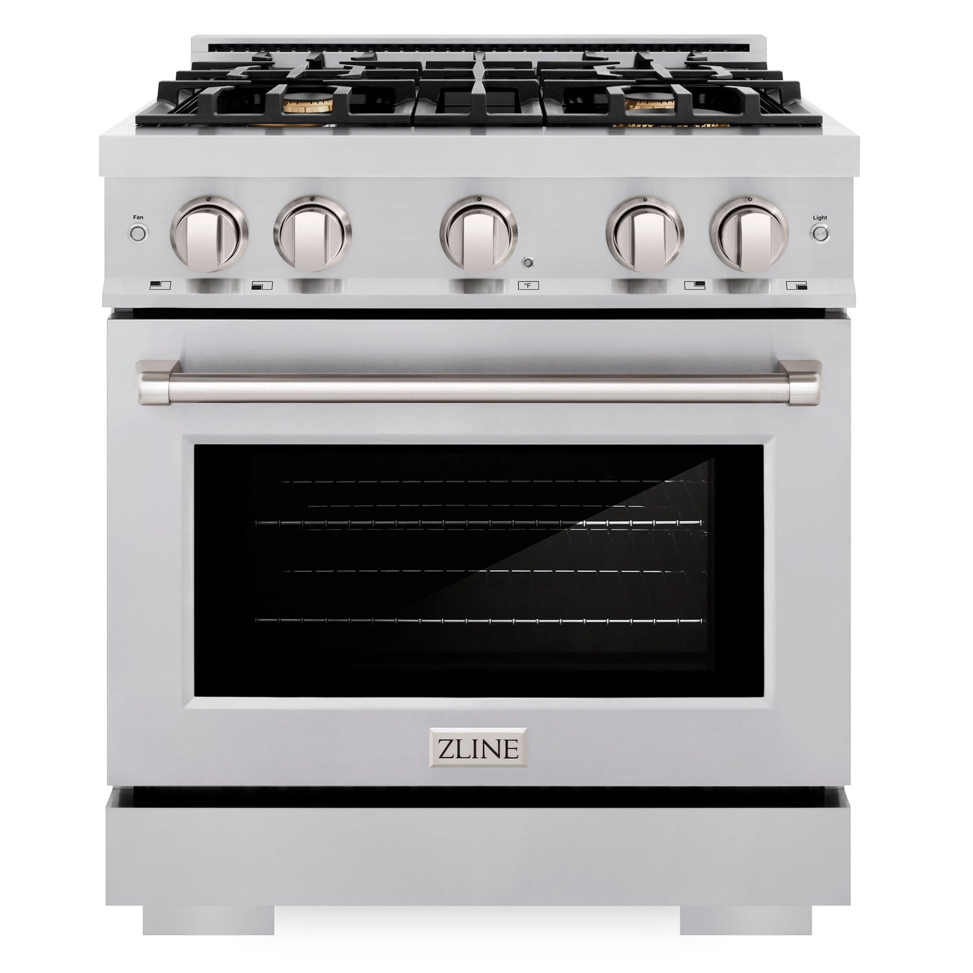 zline-30-in-4-2-cu-ft-select-gas-range-with-4-brass-burners-and-convection-gas-oven-in-stainless-steel-hgr-br-30