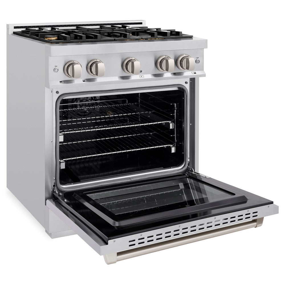 zline-30-in-4-2-cu-ft-select-gas-range-with-4-brass-burners-and-convection-gas-oven-in-stainless-steel-hgr-br-30