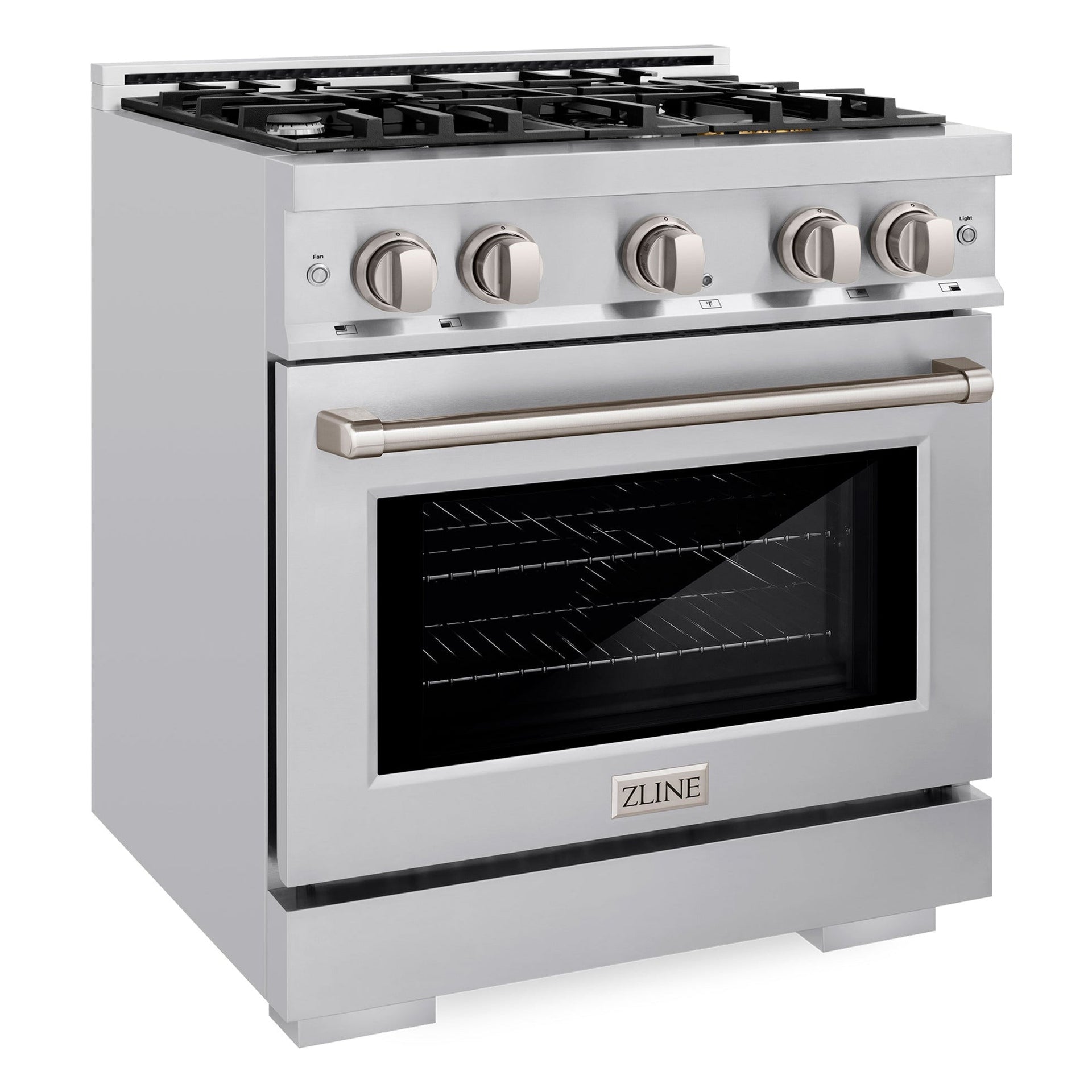 zline-30-in-gas-range-4-2-cu-ft-capacity-4-burners-convection-gas-oven-satin-stainless-steel-hgrs-30