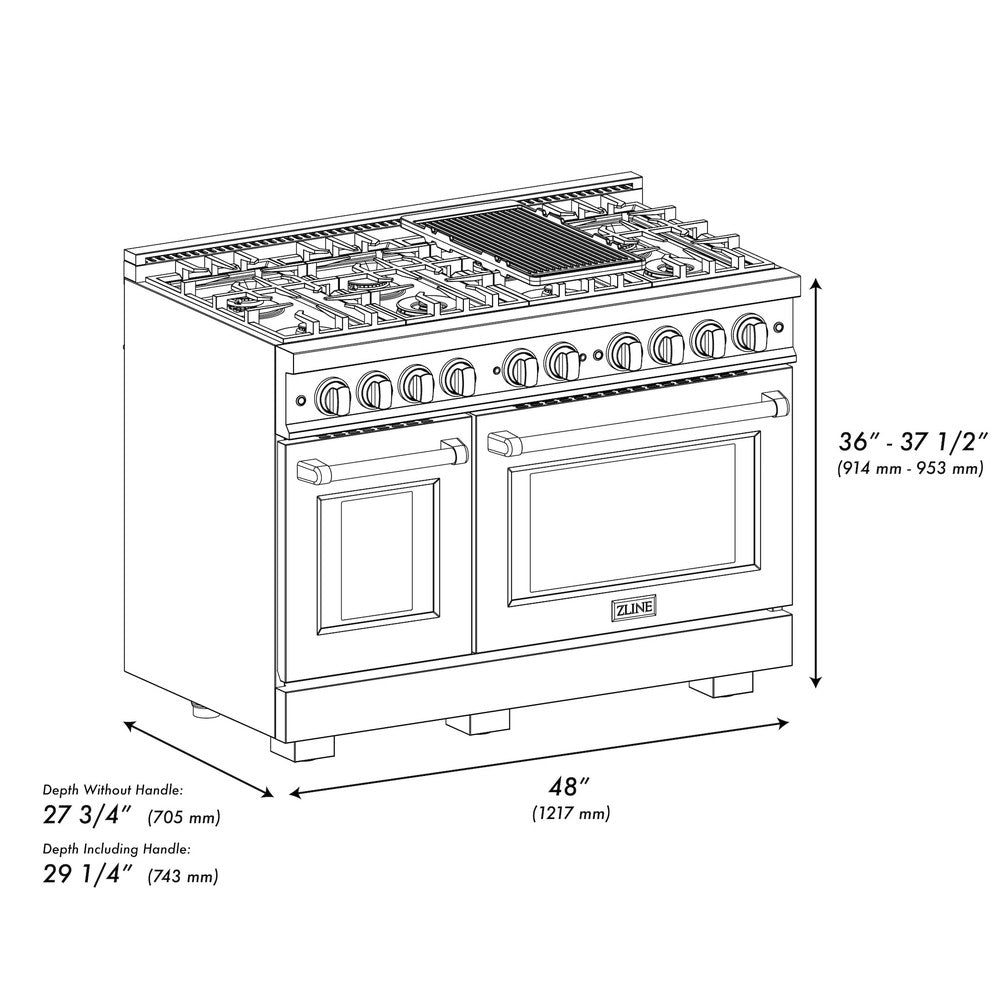 zline-48-in-gas-range-double-oven-6-7-cu-ft-capacity-8-burners-stainless-steel-hgr48