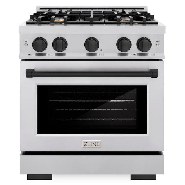 zline-30-in-gas-range-4-2-cu-ft-4-burners-stainless-steel-matte-black-accents-hgrz-30-mb