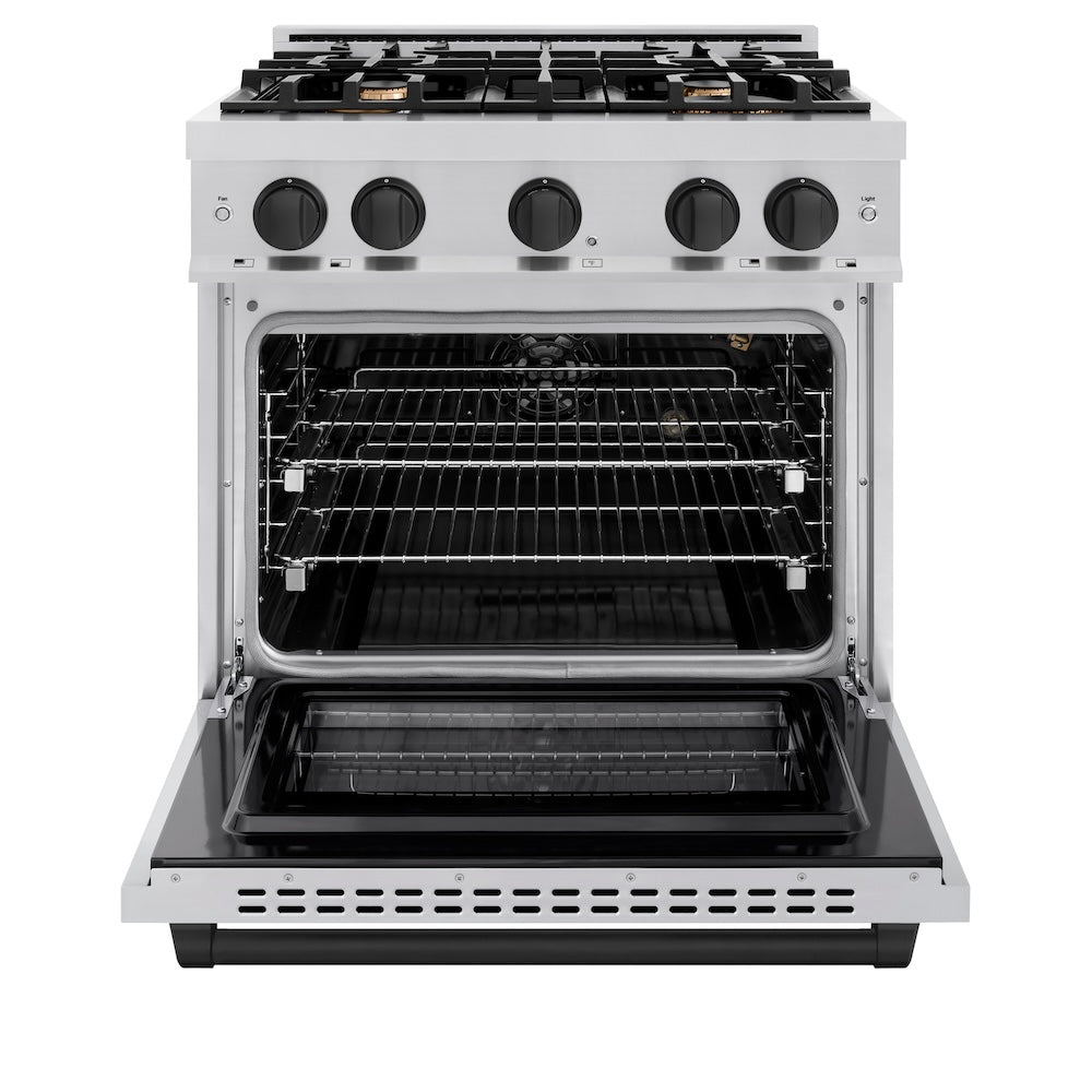 zline-30-in-gas-range-4-2-cu-ft-4-burners-stainless-steel-matte-black-accents-hgrz-30-mb