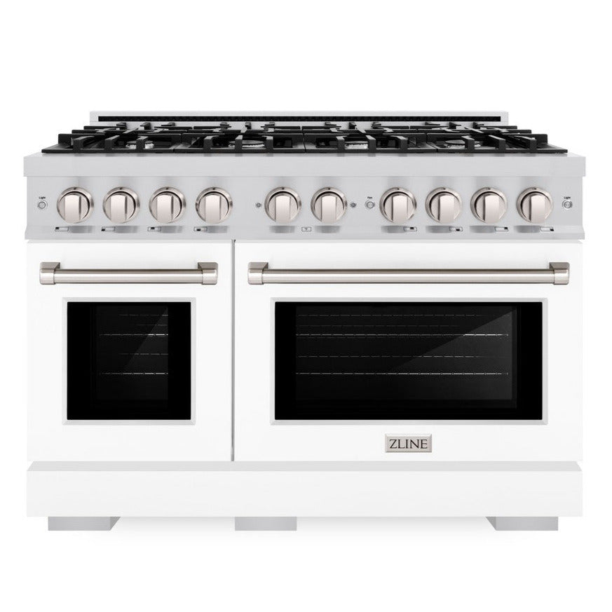 zline-48-in-6-7-cu-ft-select-double-oven-gas-range-with-8-gas-burners-stainless-steel-with-white-matte-doors-hgr-wm-48