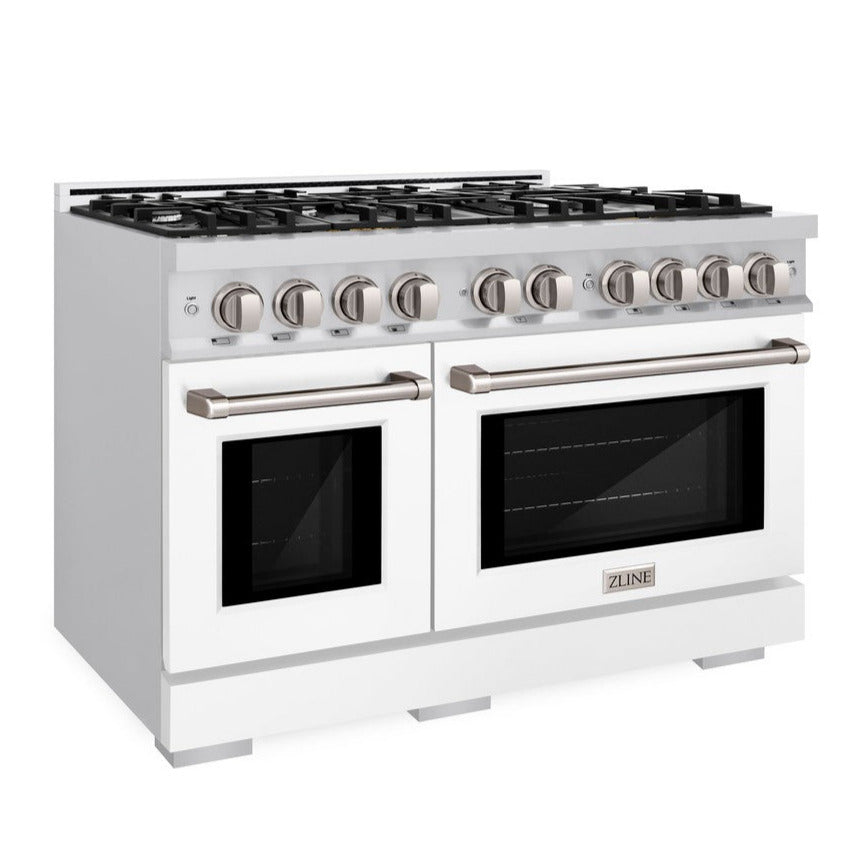 zline-48-in-6-7-cu-ft-select-double-oven-gas-range-with-8-gas-burners-stainless-steel-with-white-matte-doors-hgr-wm-48