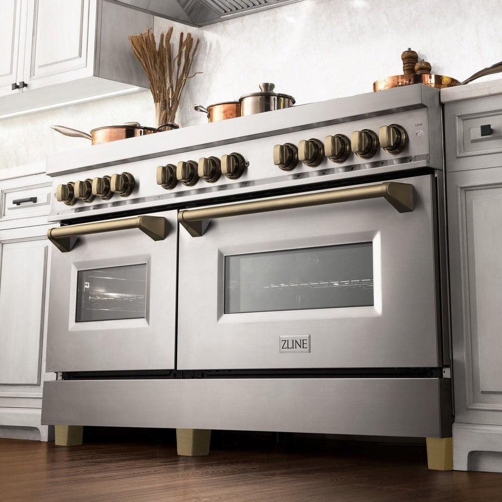 zline-autograph-60-in-7-4-cu-ft-dual-fuel-range-with-gas-cooktop-and-electric-convection-ovens-in-stainless-steel-with-champagne-bronze-accents-raz-60-cb