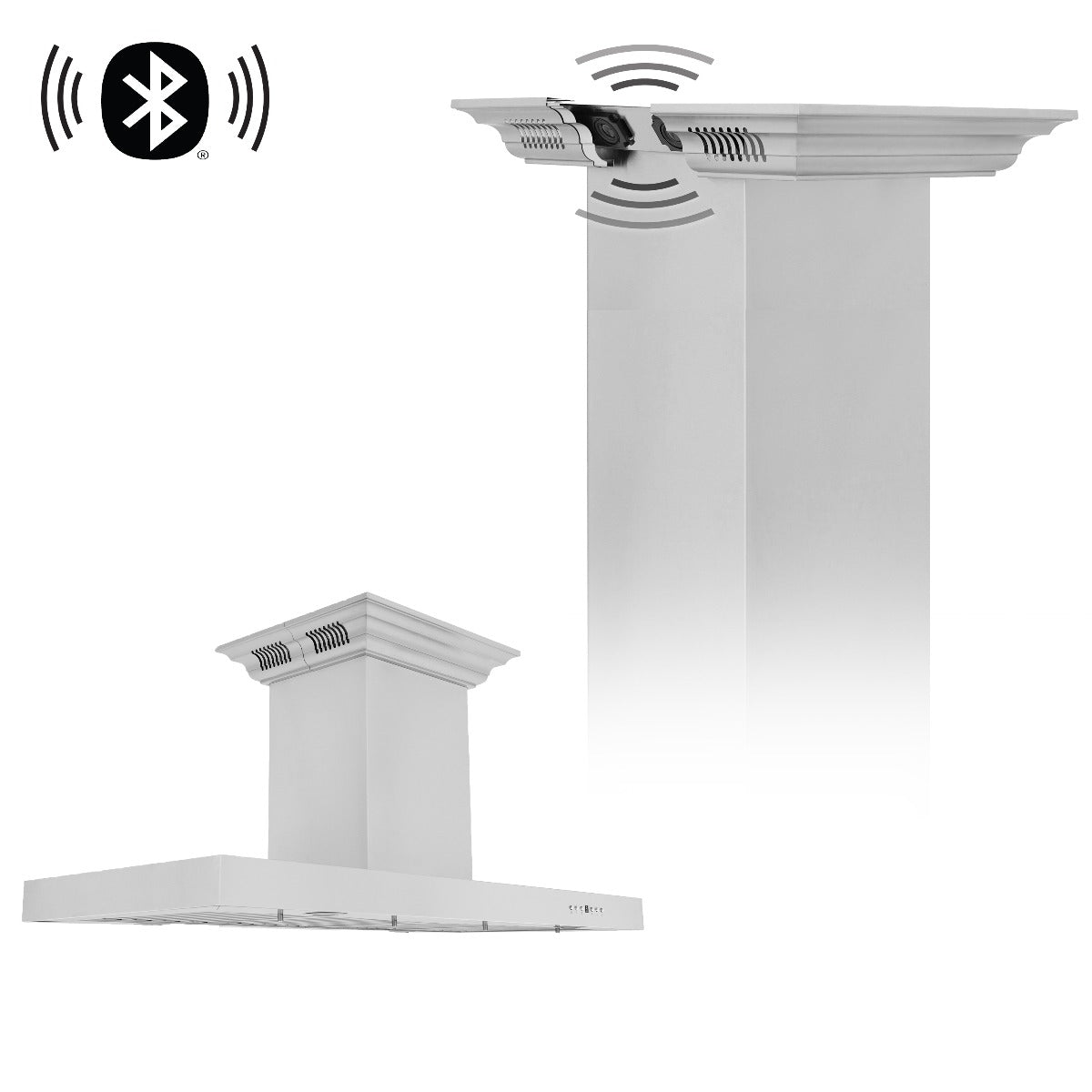 zline-48-in-island-mount-range-hood-400-cfm-stainless-steel-bluetooth-crownsound-speakers-ke2icrn-bt-48