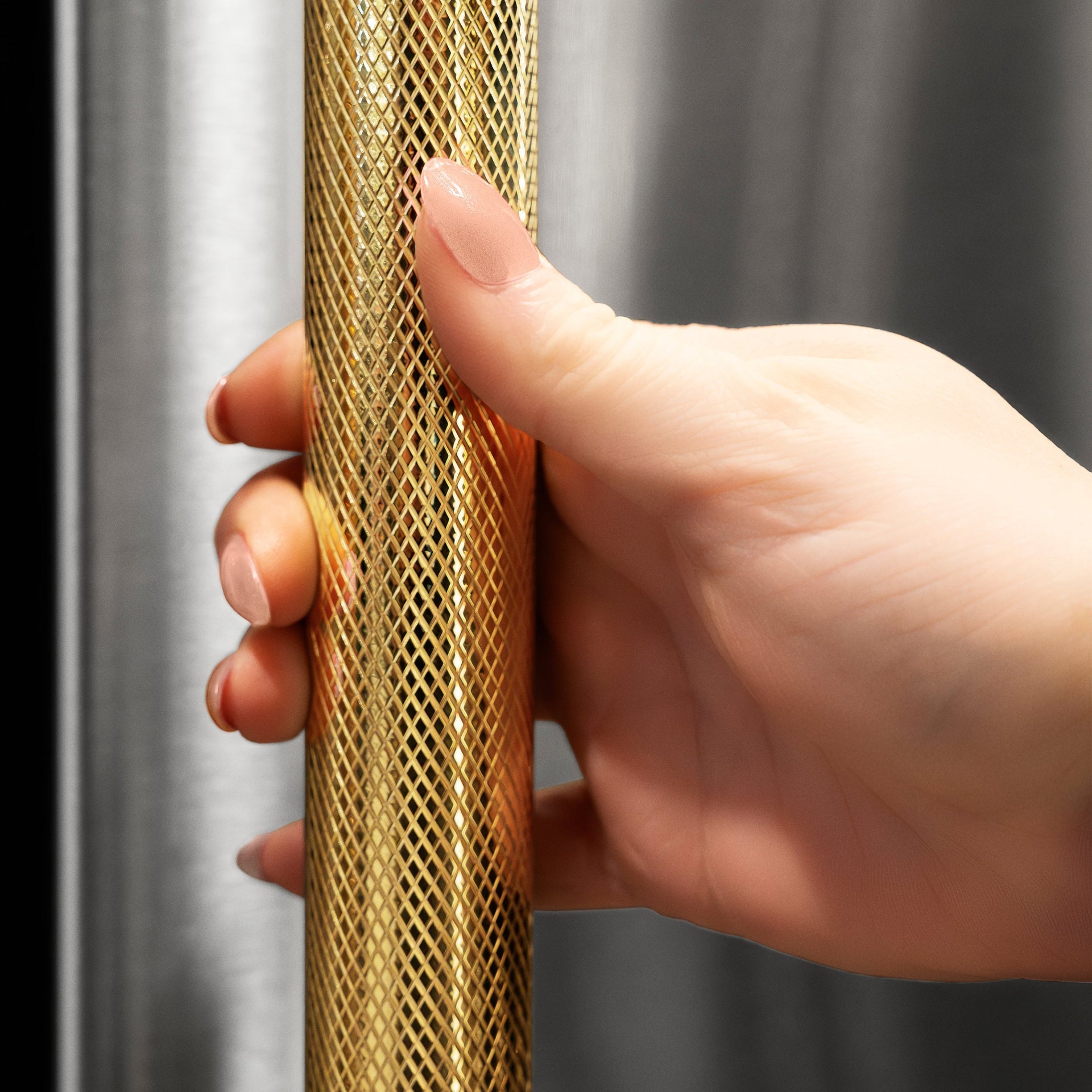 zline-36-in-built-in-french-door-refrigerator-19-6-cu-ft-bottom-freezer-water-dispenser-ice-maker-stainless-steel-graphite-gray-interior-polished-gold-helix-handles-grbivz-30436kg